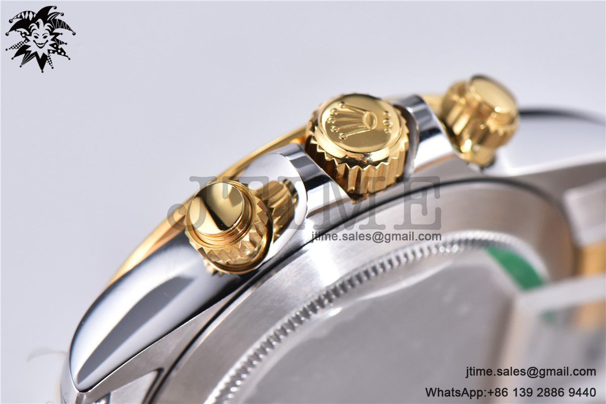 Daytona 116503 YG/SS Two Tone Noob 1:1 Best Edition 904L SS Case and Bracelet Black Dial SA4130 - Image 4