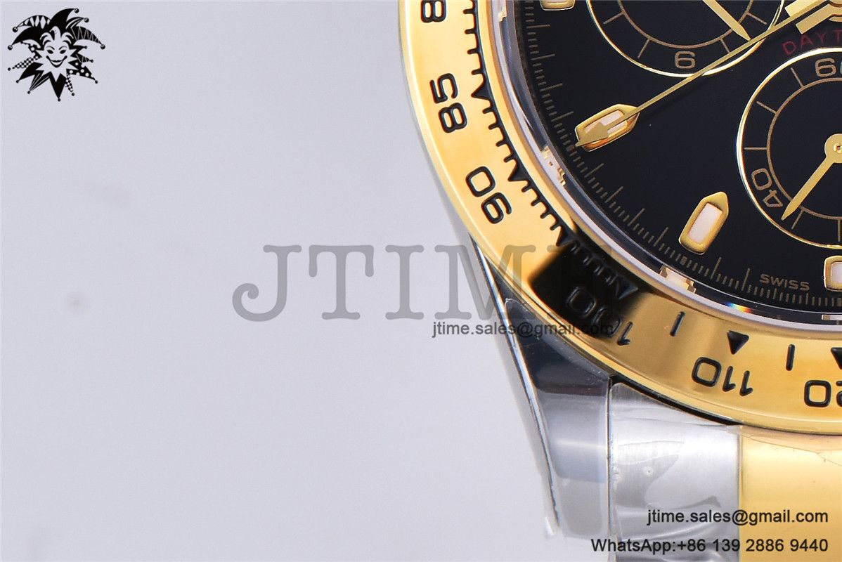 Daytona 116503 YG/SS Two Tone Noob 1:1 Best Edition 904L SS Case and Bracelet Black Dial SA4130 - Image 15