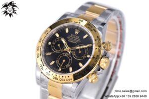 Daytona 116503 YG/SS Two Tone Noob 1:1 Best Edition 904L SS Case and Bracelet Black Dial SA4130