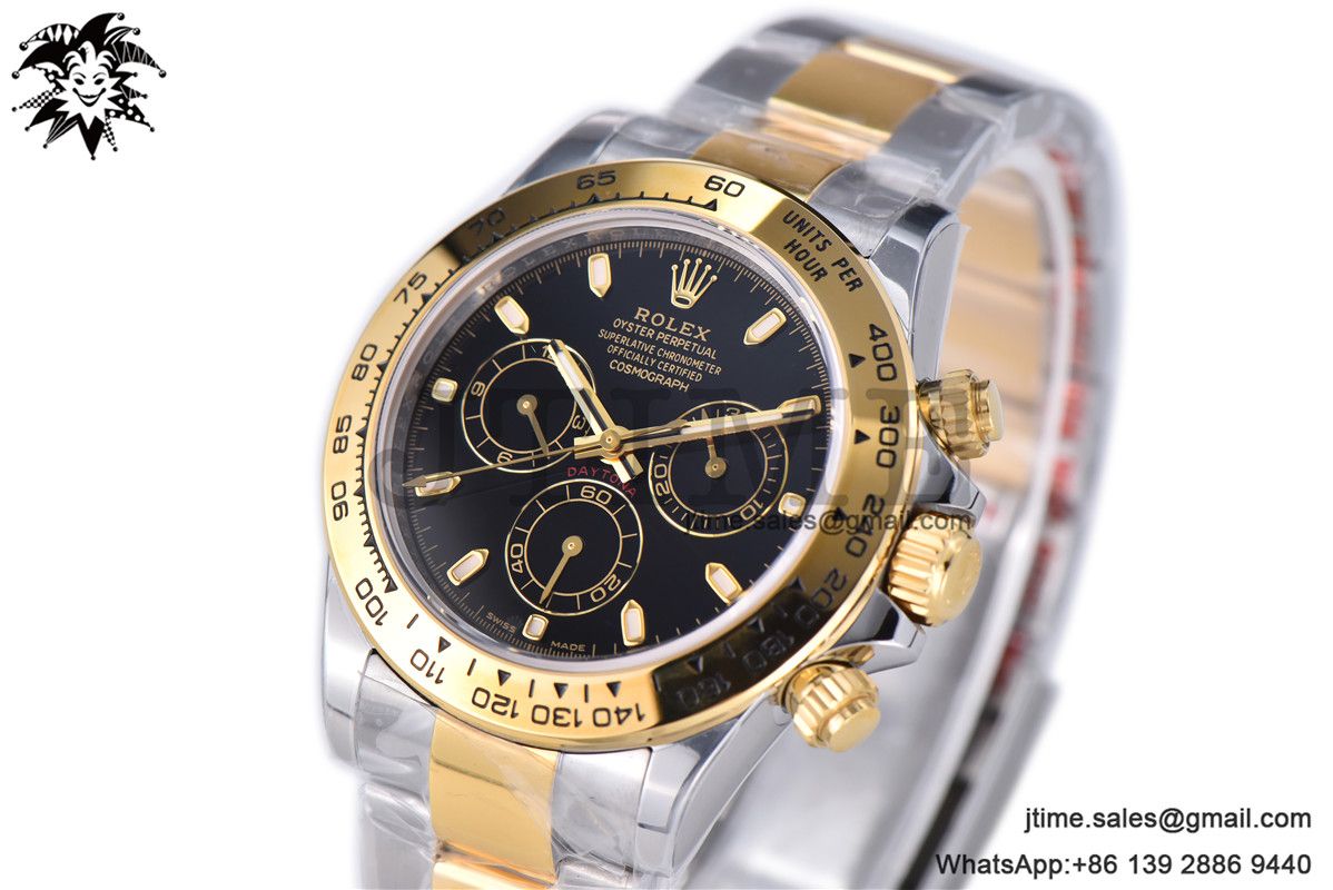 Daytona 116503 YG/SS Two Tone Noob 1:1 Best Edition 904L SS Case and Bracelet Black Dial SA4130