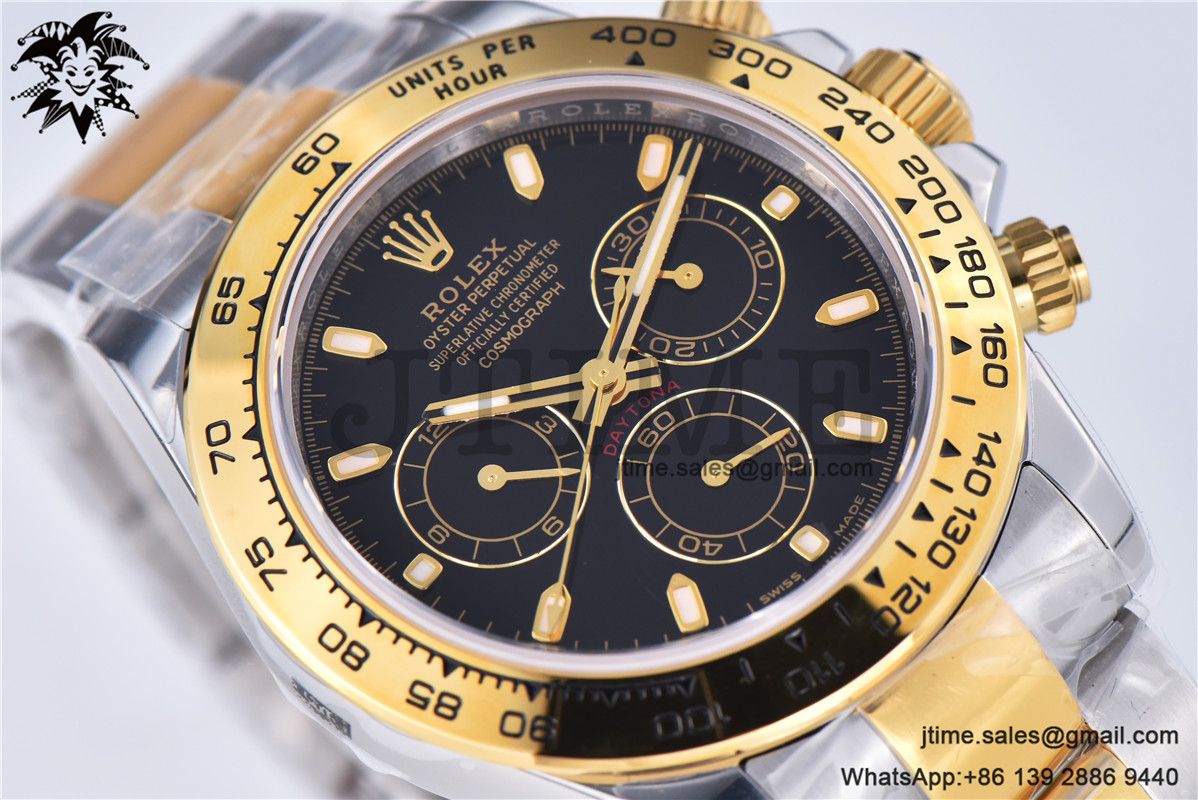 Daytona 116503 YG/SS Two Tone Noob 1:1 Best Edition 904L SS Case and Bracelet Black Dial SA4130 - Image 16