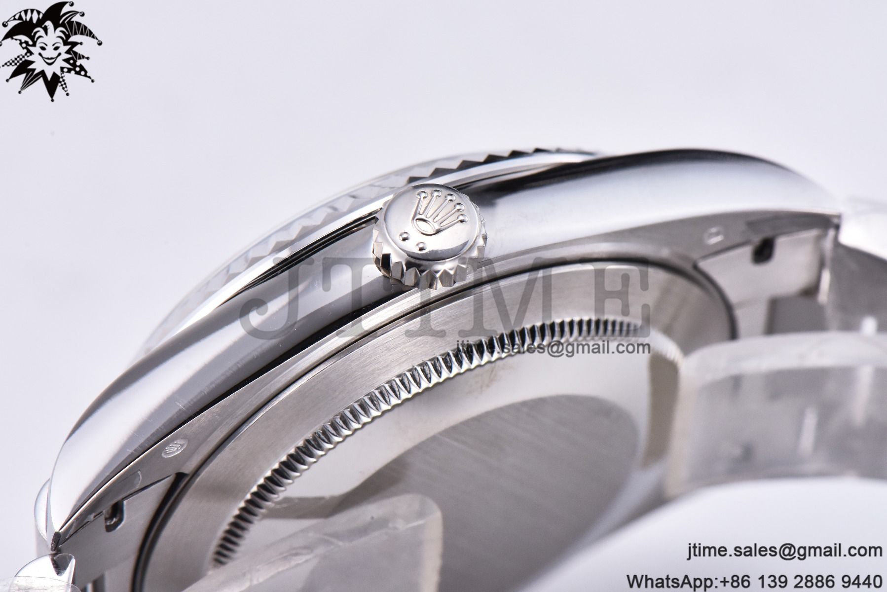 Day Date 40 SS 904L Steel GMF 1:1 Best Edition Silver Stick Dial on SS Bracelet A2836 - Image 3