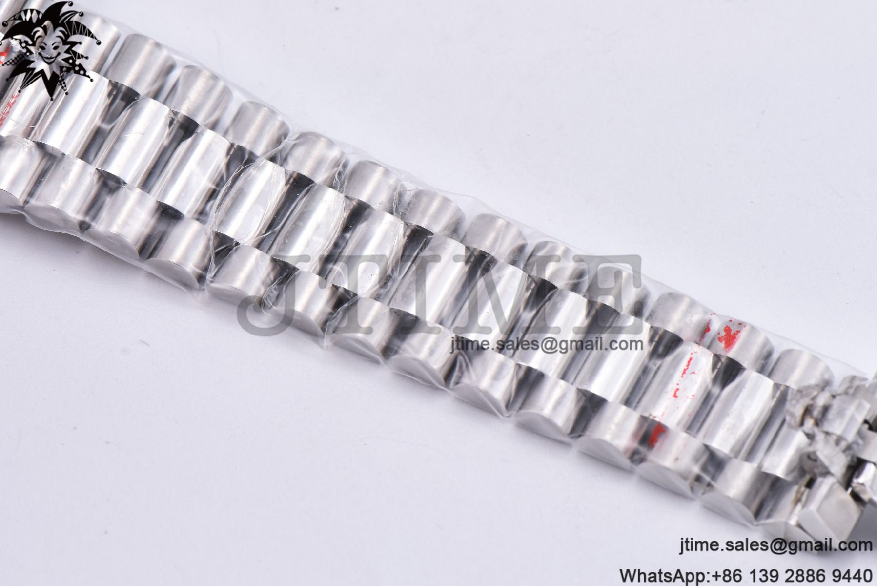 Day Date 40 SS 904L Steel GMF 1:1 Best Edition Silver Stick Dial on SS Bracelet A2836 - Image 7