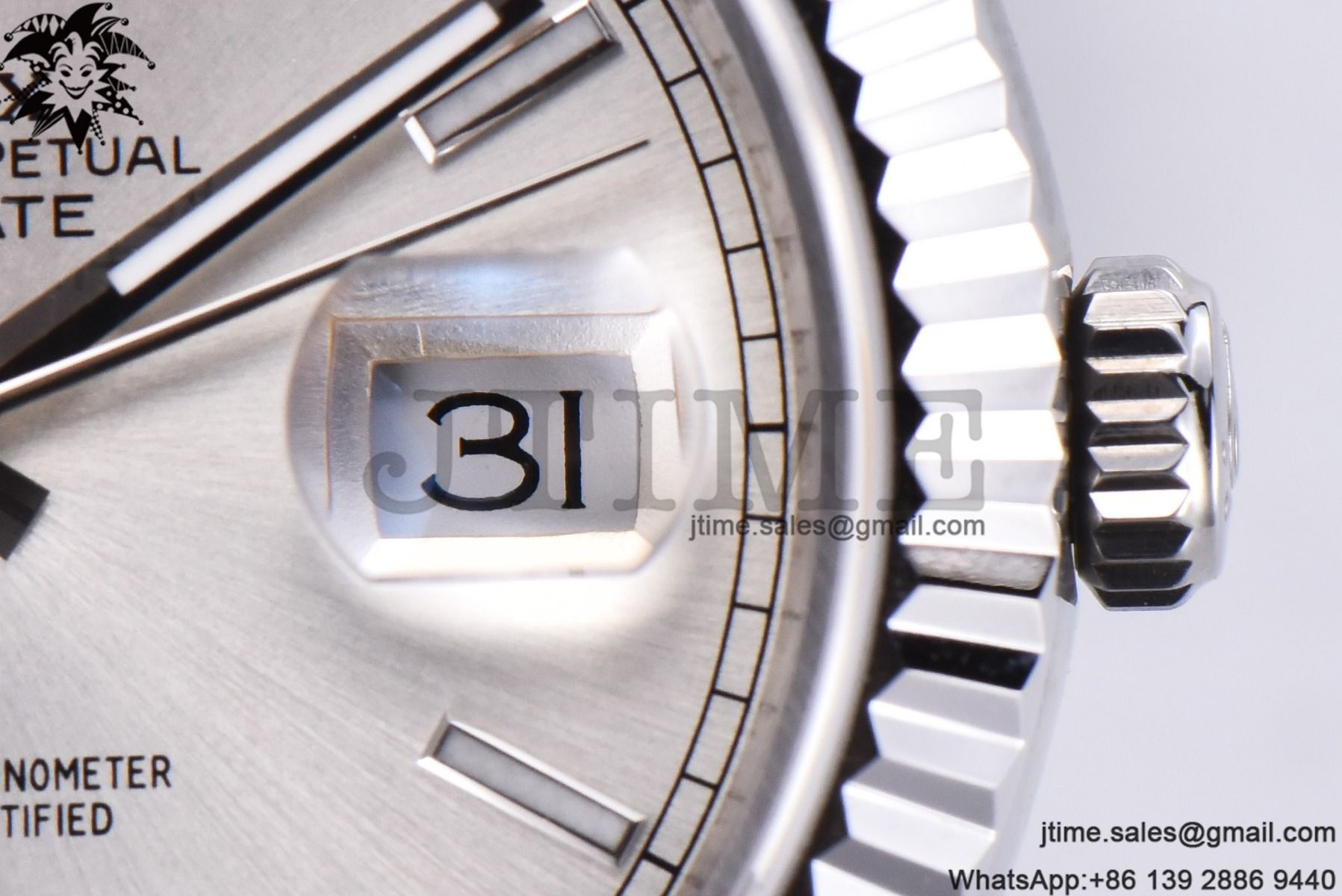 Day Date 40 SS 904L Steel GMF 1:1 Best Edition Silver Stick Dial on SS Bracelet A2836 - Image 18