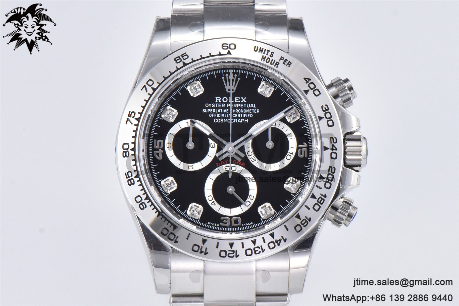 Daytona 116509 SS 904L BTF 1:1 Best Edition Black Diamonds Dial on SS Bracelet SA4130 - Image 3