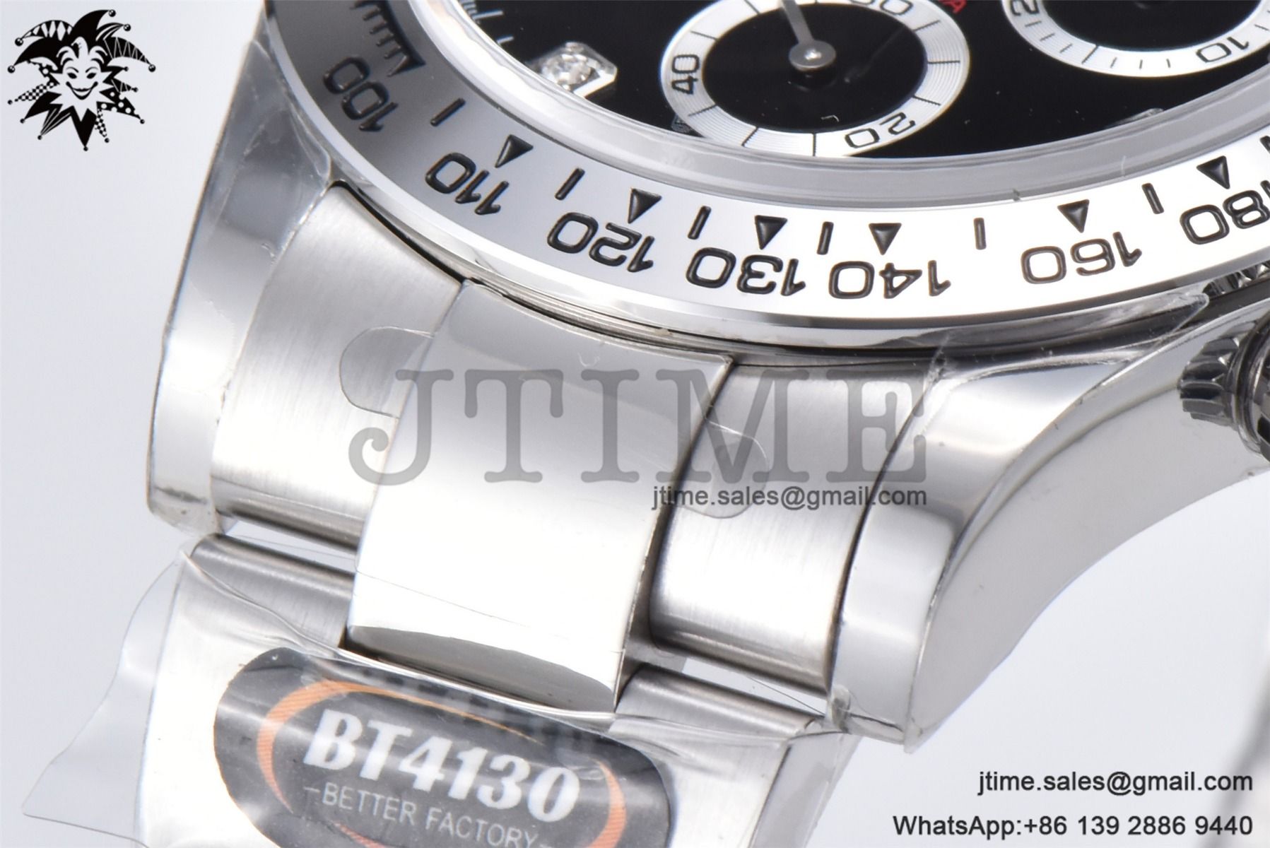 Daytona 116509 SS 904L BTF 1:1 Best Edition Black Diamonds Dial on SS Bracelet SA4130 - Image 11