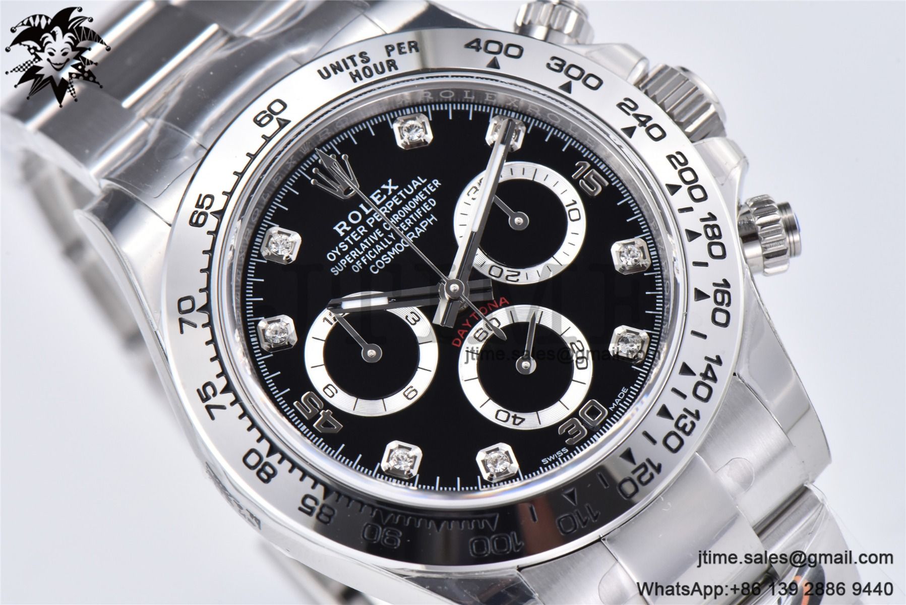 Daytona 116509 SS 904L BTF 1:1 Best Edition Black Diamonds Dial on SS Bracelet SA4130 - Image 6