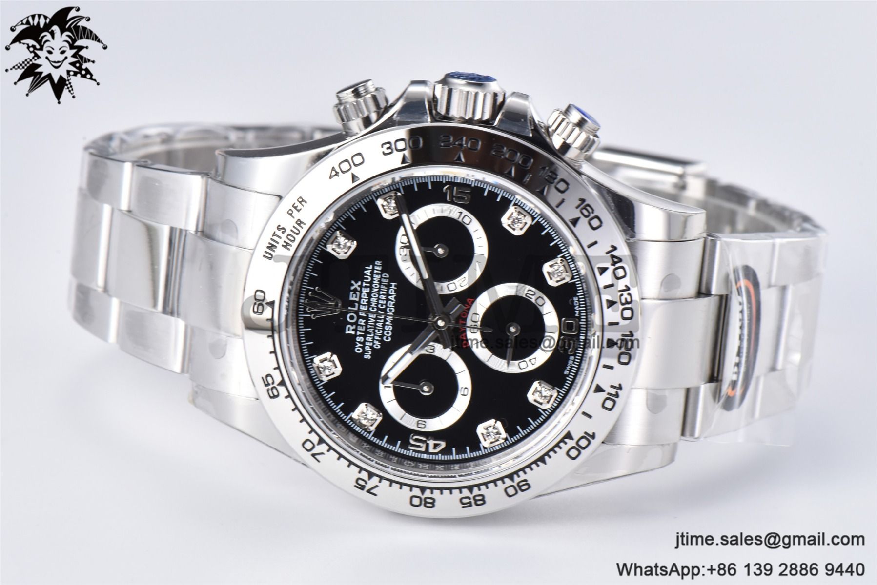 Daytona 116509 SS 904L BTF 1:1 Best Edition Black Diamonds Dial on SS Bracelet SA4130 - Image 4