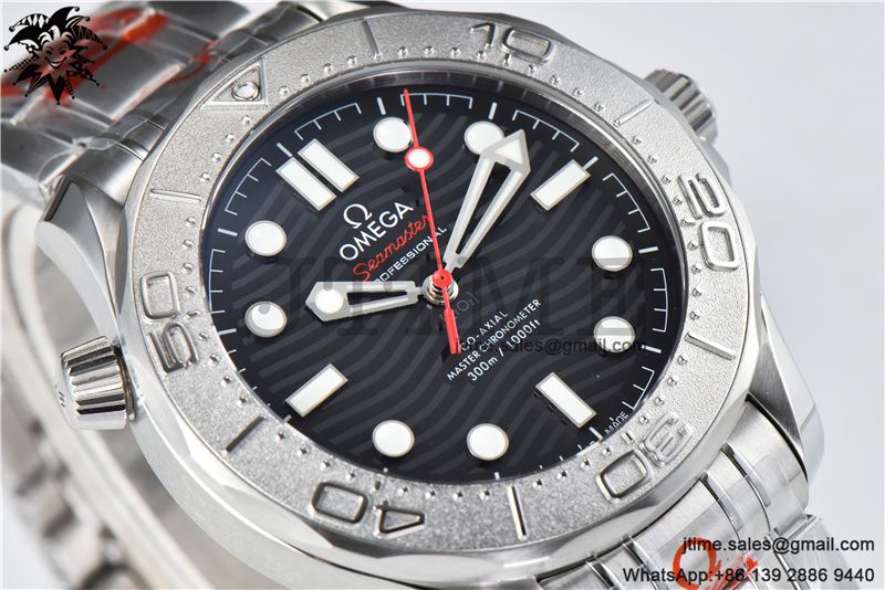 Seamaster Diver 300M Nekton ORF 1:1 Best Edition Black Dial on SS Bracelet A8806 - Image 4