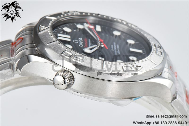 Seamaster Diver 300M Nekton ORF 1:1 Best Edition Black Dial on SS Bracelet A8806 - Image 6
