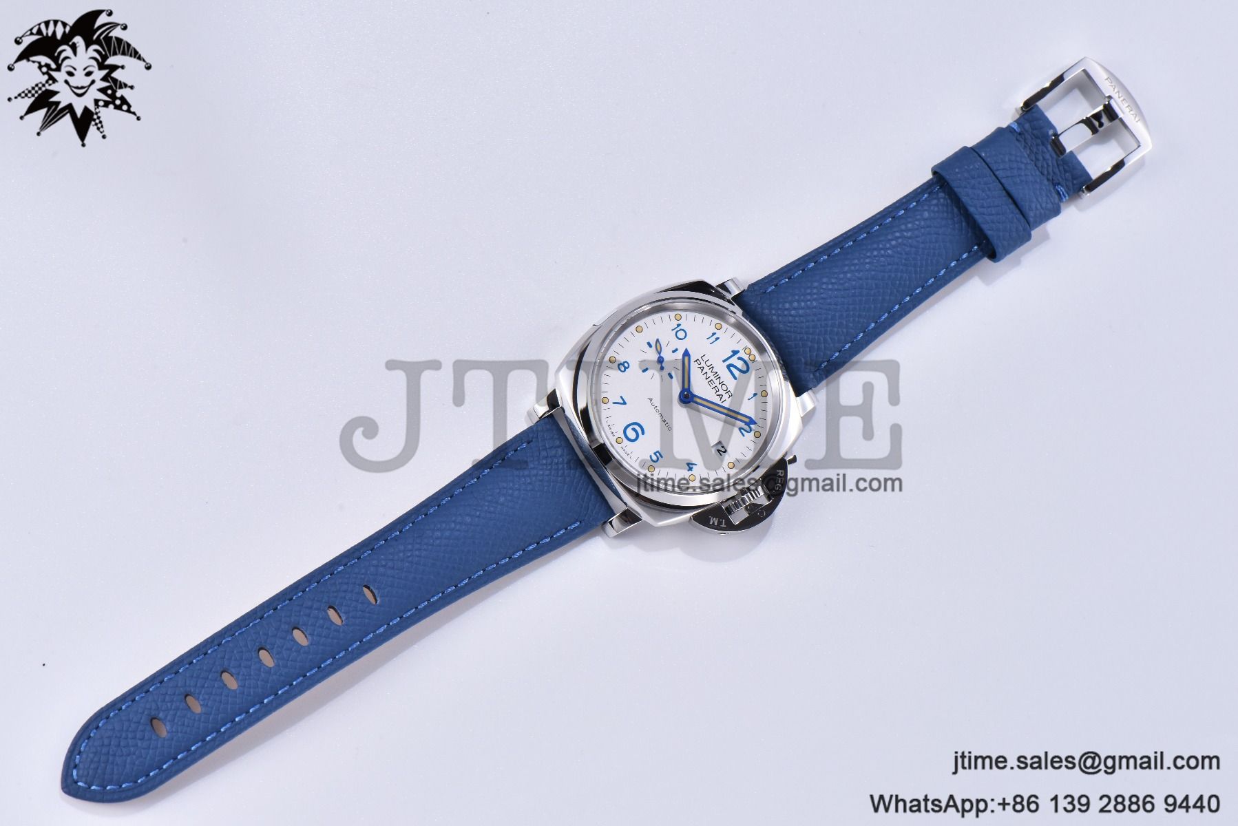 PAM906 Luminor Due VSF Best Edition White Dial on Blue Leather Strap AXXXIV - Image 2