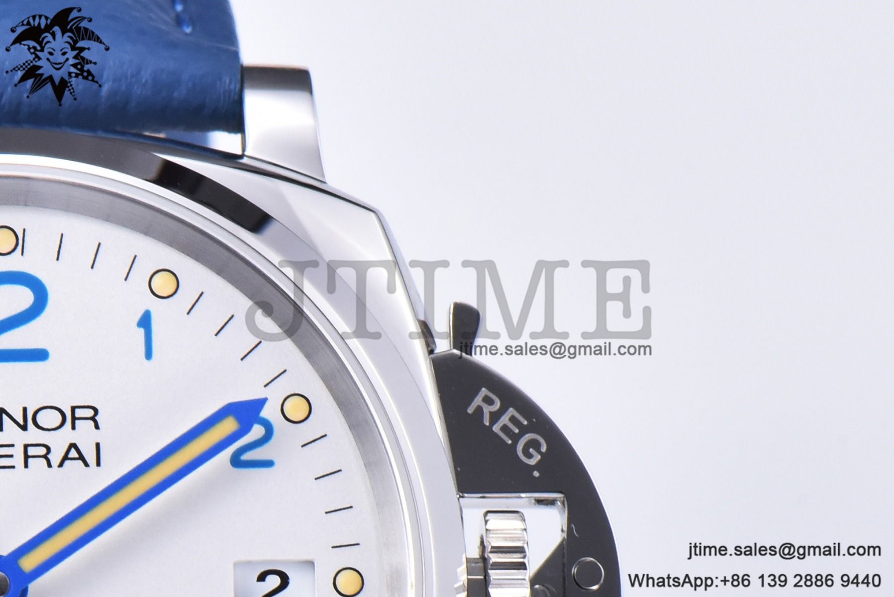 PAM906 Luminor Due VSF Best Edition White Dial on Blue Leather Strap AXXXIV - Image 3
