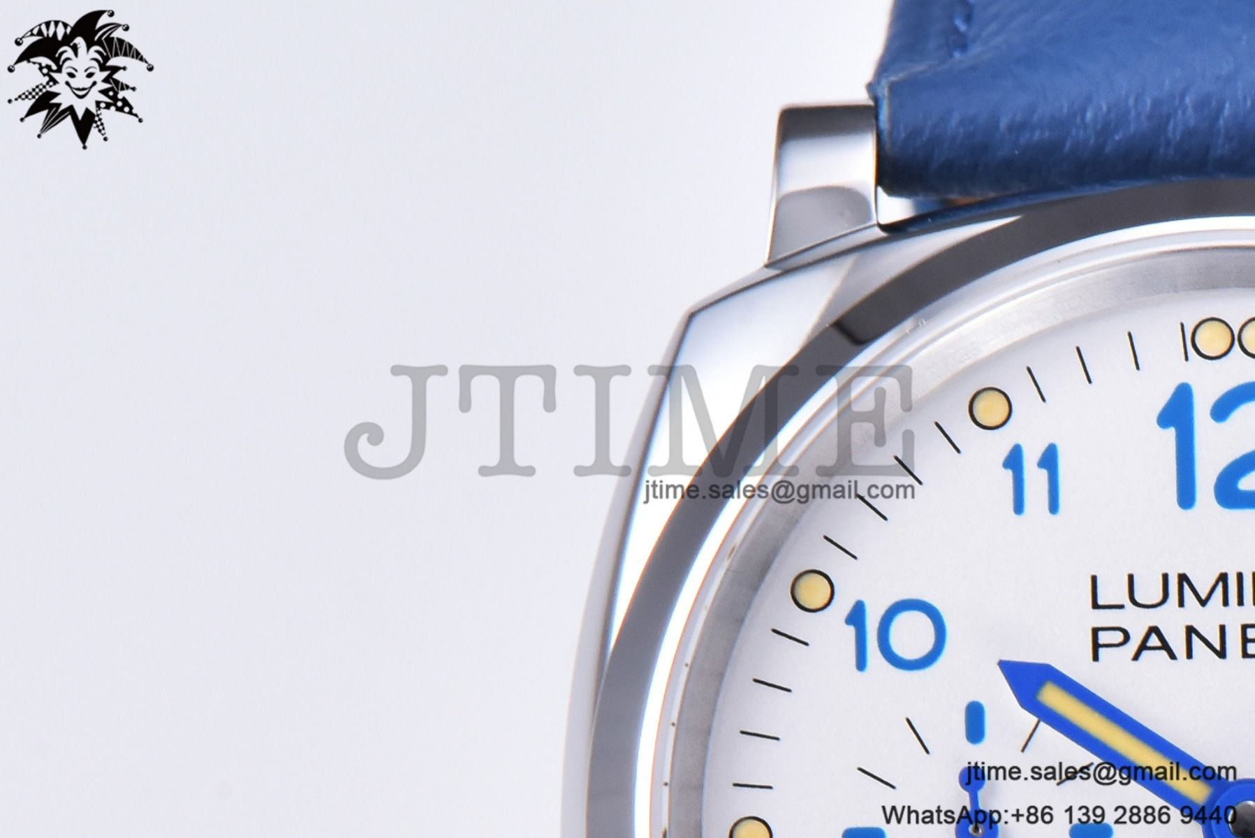 PAM906 Luminor Due VSF Best Edition White Dial on Blue Leather Strap AXXXIV - Image 4