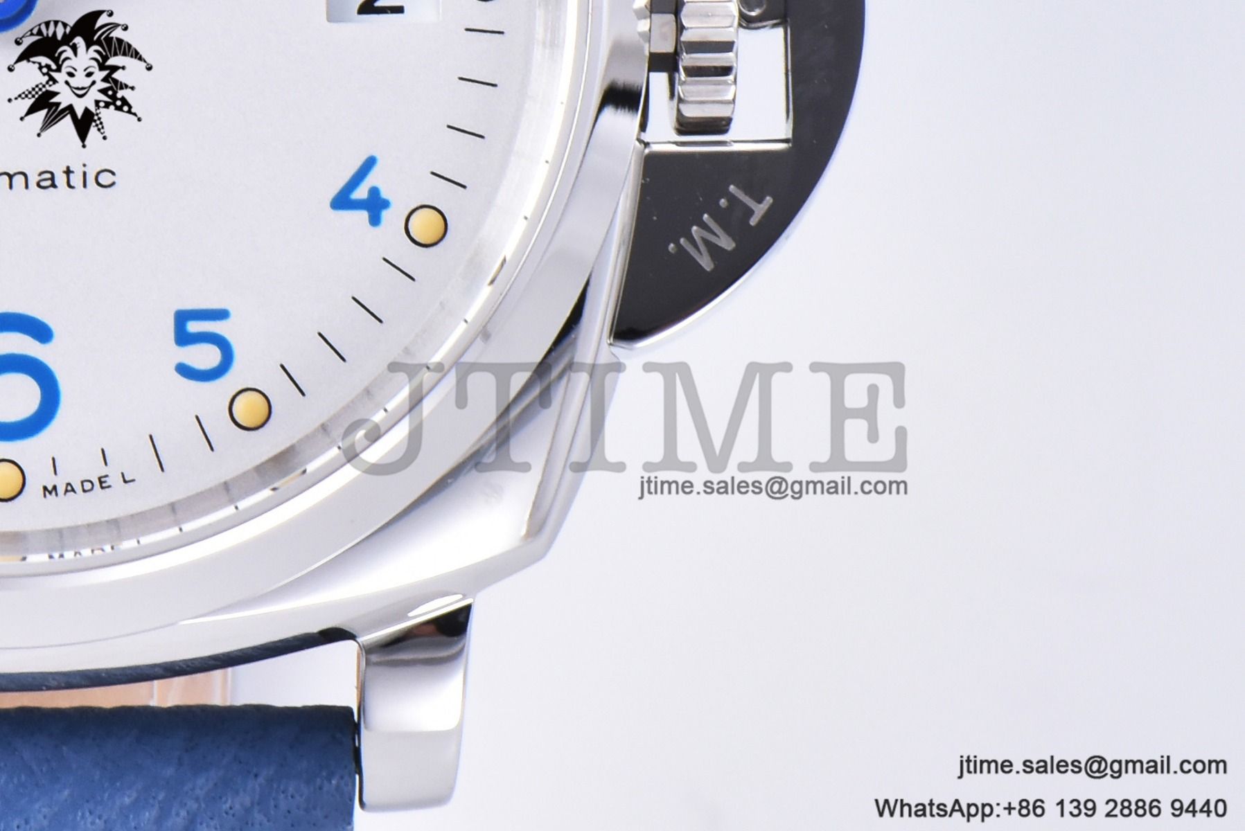 PAM906 Luminor Due VSF Best Edition White Dial on Blue Leather Strap AXXXIV - Image 5
