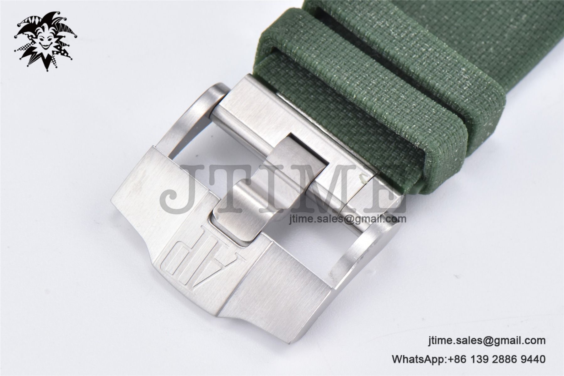 Royal Oak Offshore 42mm SS APF 1:1 Best Edition Green Dial on Green Rubber Strap A4404 - Image 13