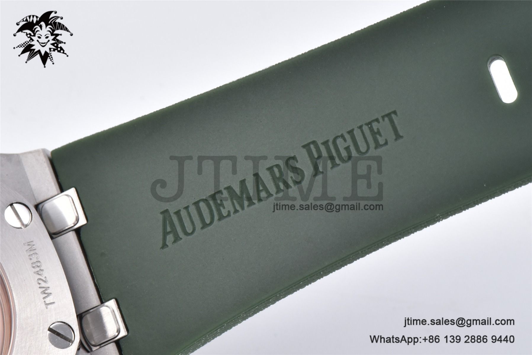 Royal Oak Offshore 42mm SS APF 1:1 Best Edition Green Dial on Green Rubber Strap A4404 - Image 16