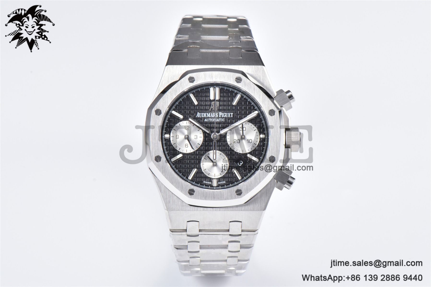 Royal Oak Chrono 26331 SS IPF 1:1 Best Edition Black/White Dial on SS Bracelet A7750 - Image 3