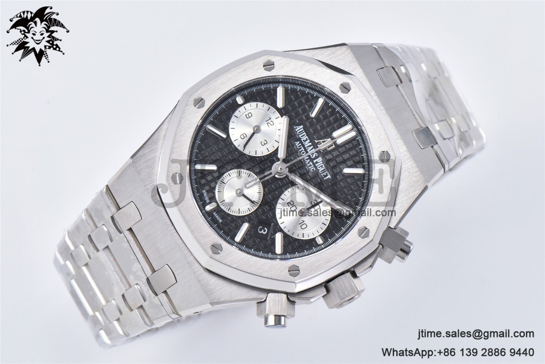 Royal Oak Chrono 26331 SS IPF 1:1 Best Edition Black/White Dial on SS Bracelet A7750 - Image 6