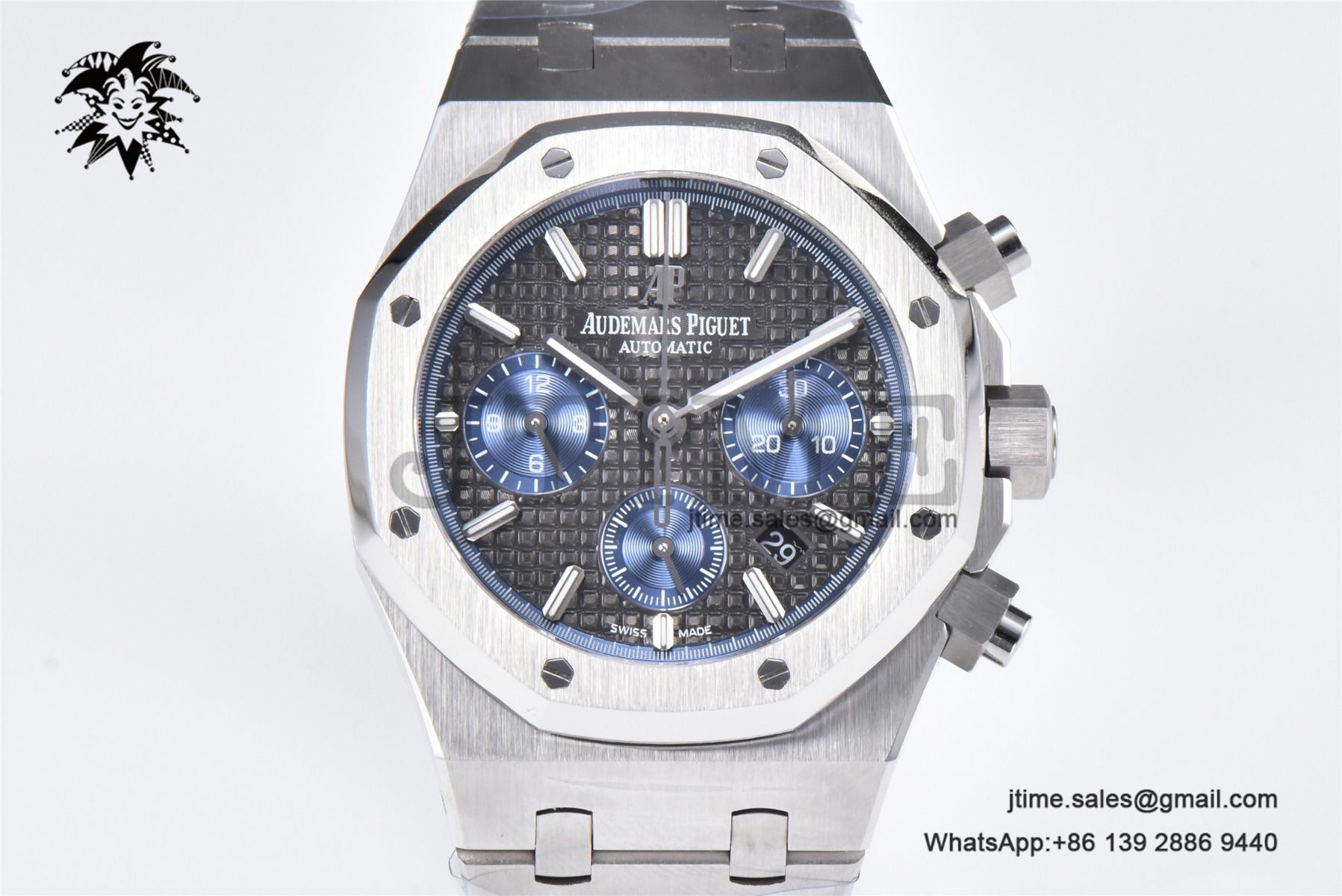 Royal Oak Chrono 26331 SS IPF 1:1 Best Edition Gray/Blue Dial on SS Bracelet A7750 - Image 3