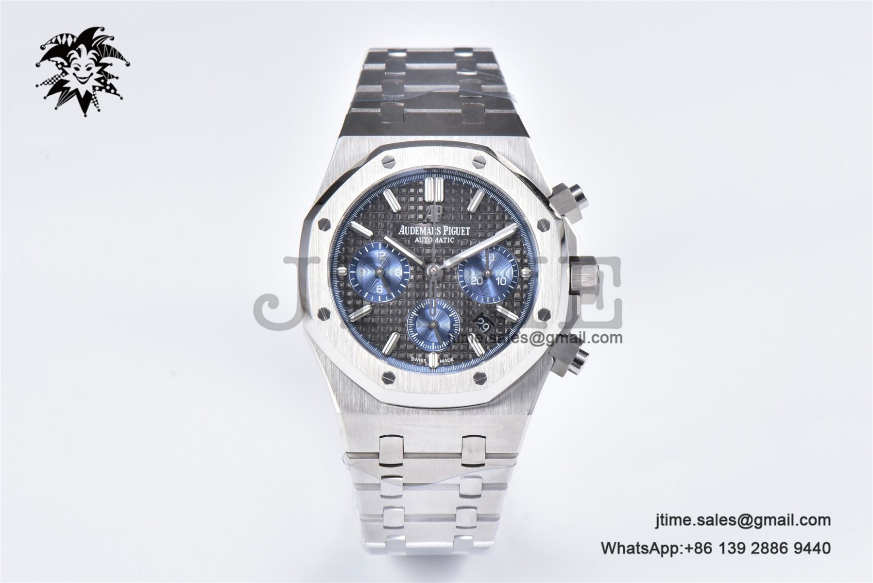 Royal Oak Chrono 26331 SS IPF 1:1 Best Edition Gray/Blue Dial on SS Bracelet A7750 - Image 2