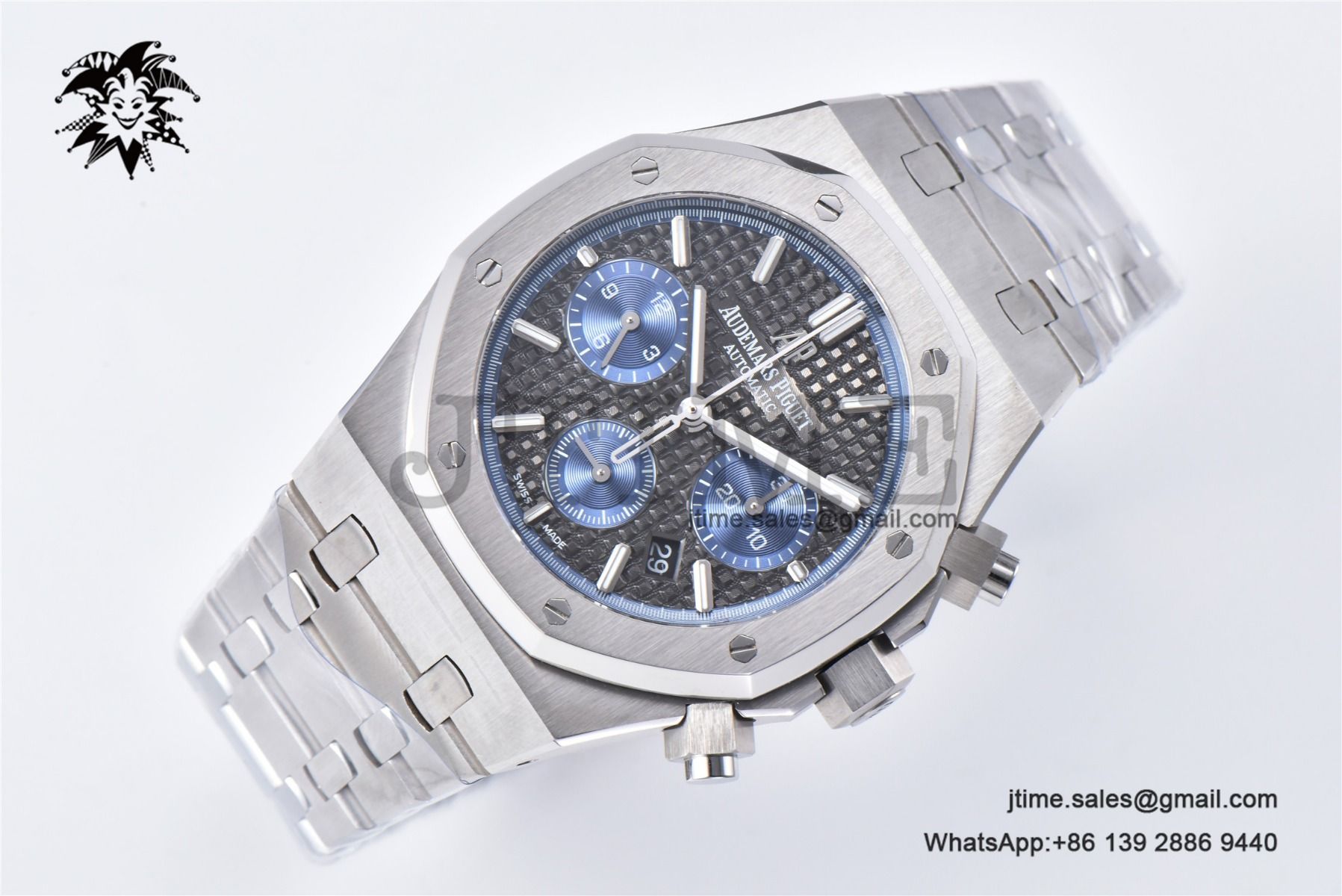 Royal Oak Chrono 26331 SS IPF 1:1 Best Edition Gray/Blue Dial on SS Bracelet A7750 - Image 4