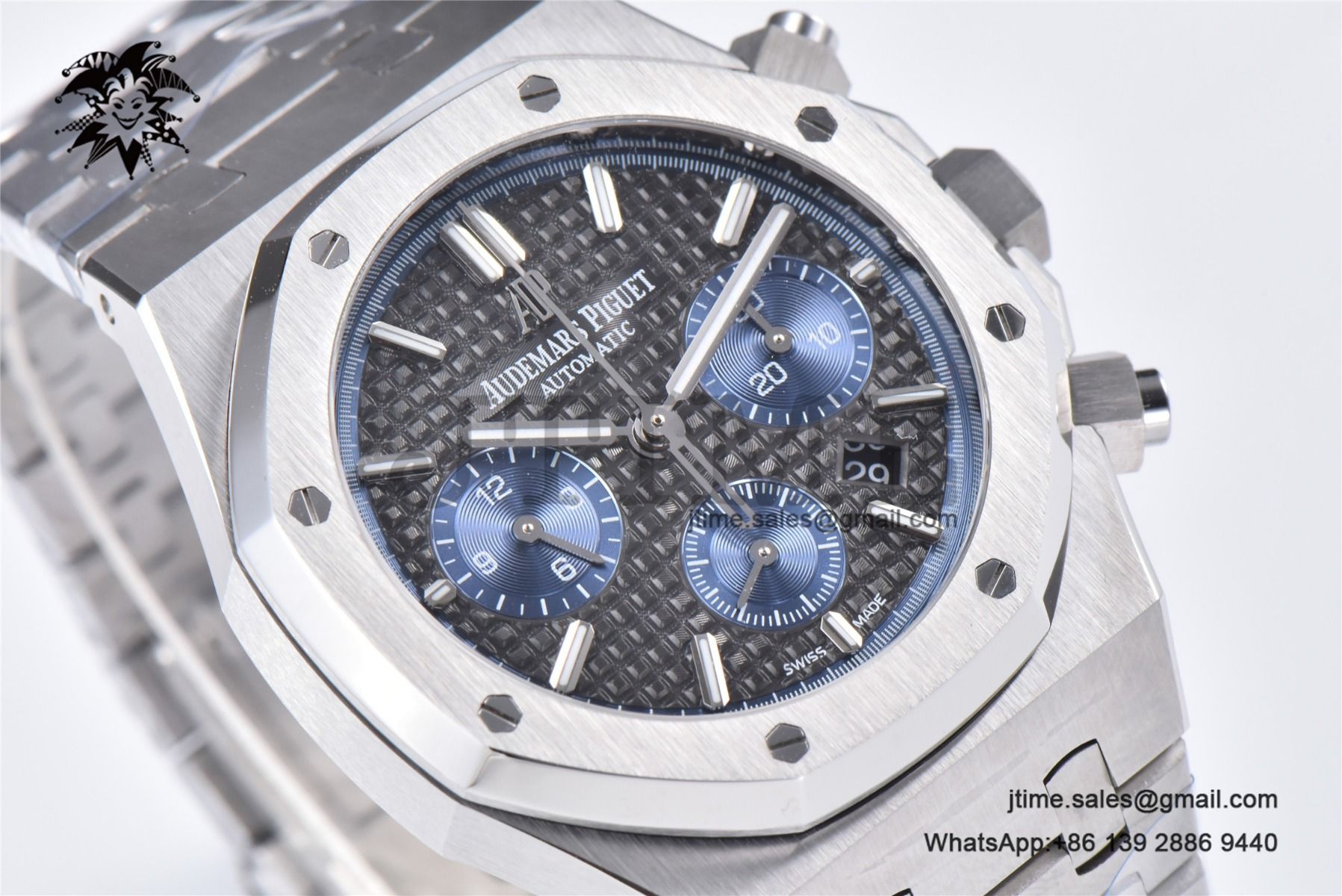 Royal Oak Chrono 26331 SS IPF 1:1 Best Edition Gray/Blue Dial on SS Bracelet A7750 - Image 6