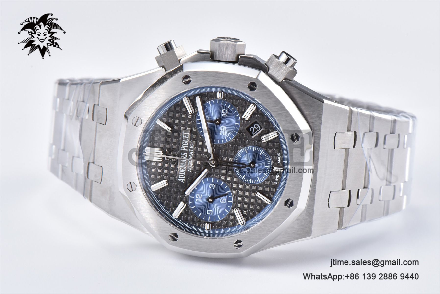 Royal Oak Chrono 26331 SS IPF 1:1 Best Edition Gray/Blue Dial on SS Bracelet A7750 - Image 5