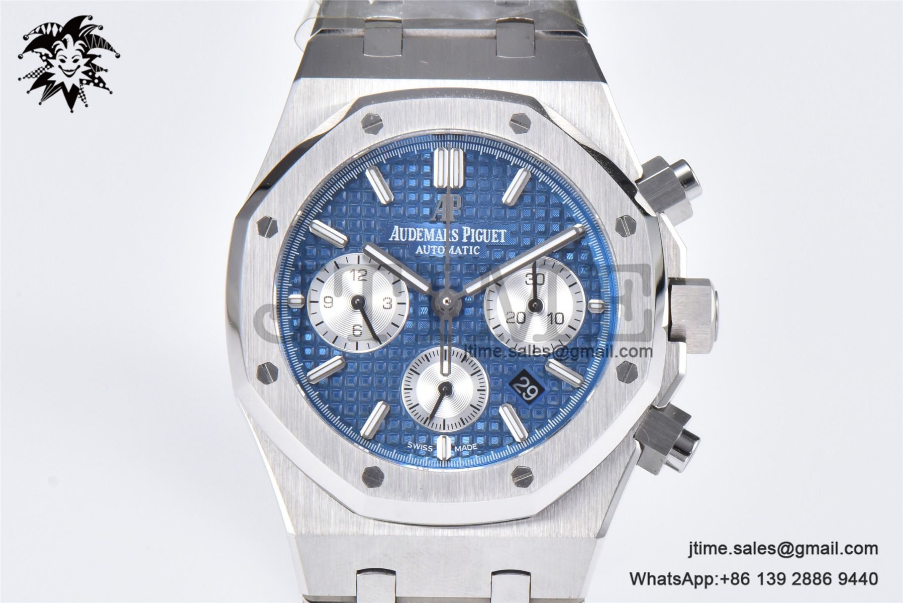 Royal Oak Chrono 26331 SS IPF 1:1 Best Edition Blue/White Dial on SS Bracelet A7750 - Image 3