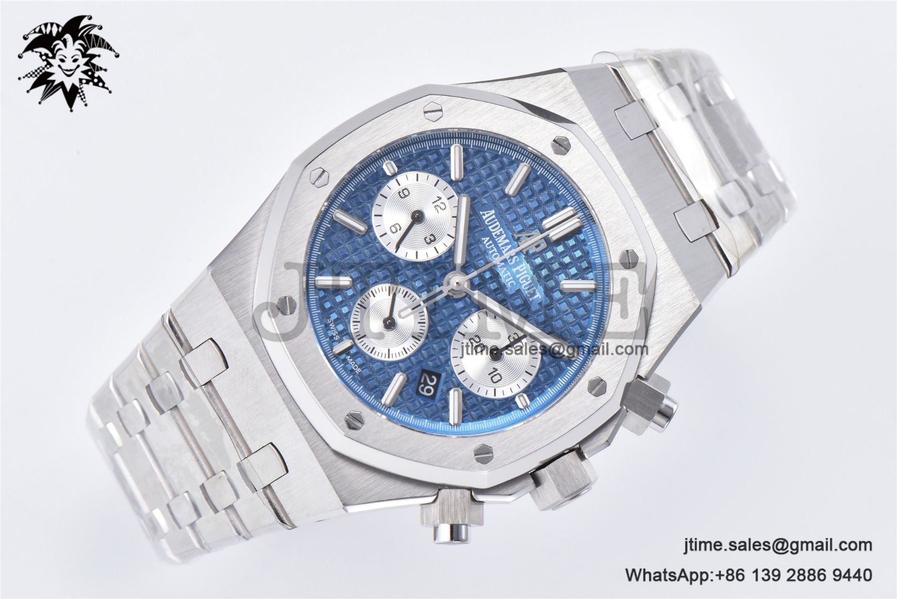 Royal Oak Chrono 26331 SS IPF 1:1 Best Edition Blue/White Dial on SS Bracelet A7750 - Image 4