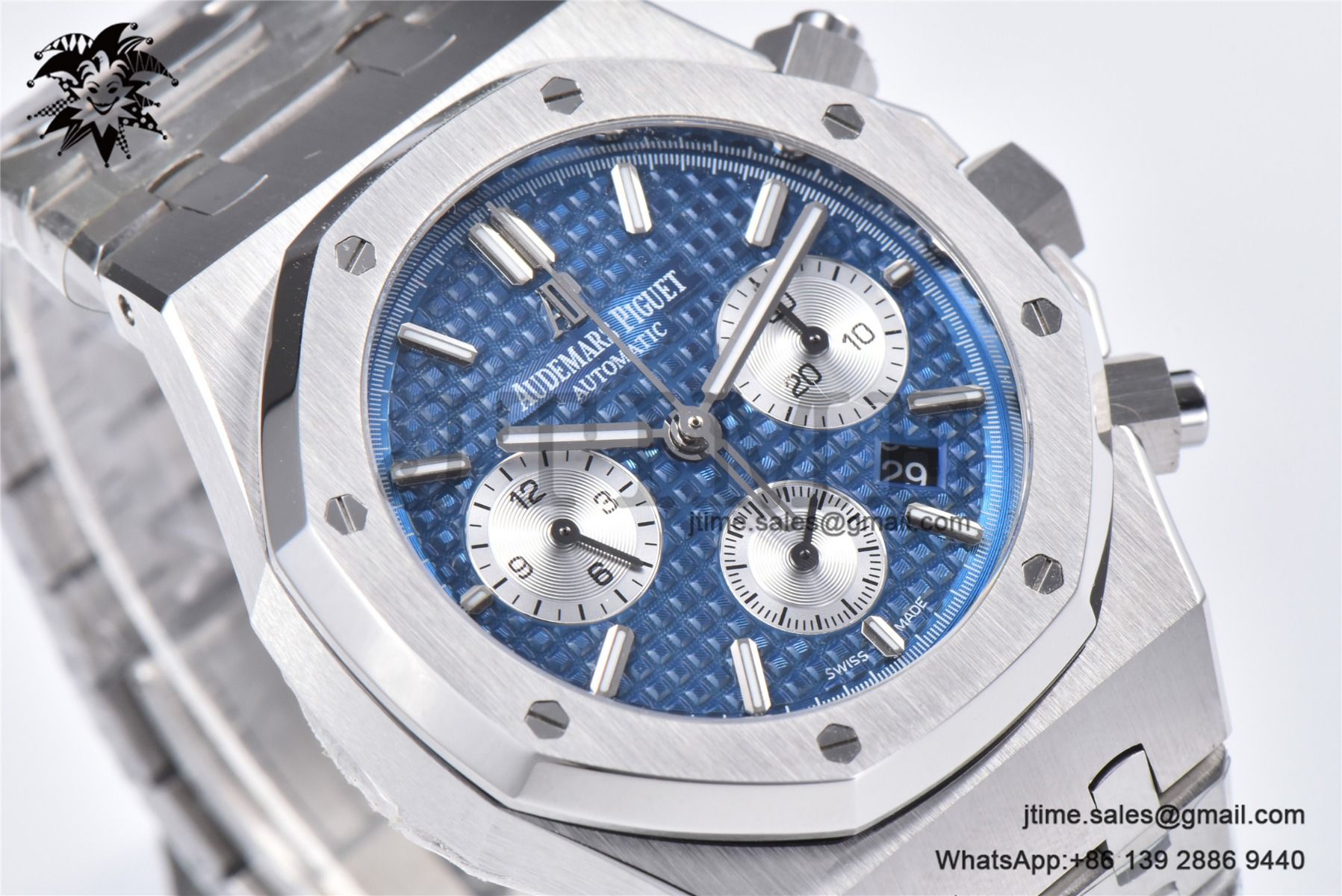 Royal Oak Chrono 26331 SS IPF 1:1 Best Edition Blue/White Dial on SS Bracelet A7750 - Image 6