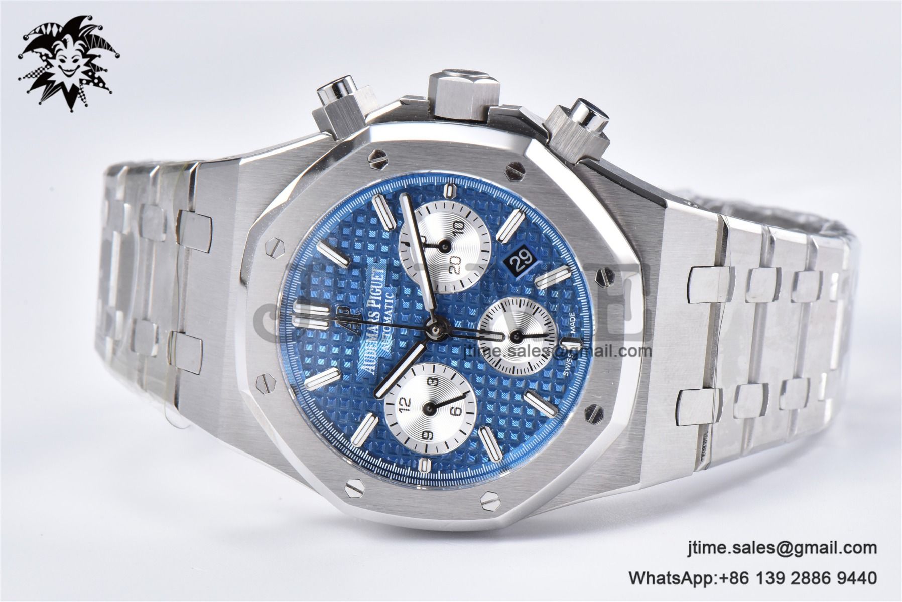 Royal Oak Chrono 26331 SS IPF 1:1 Best Edition Blue/White Dial on SS Bracelet A7750 - Image 5