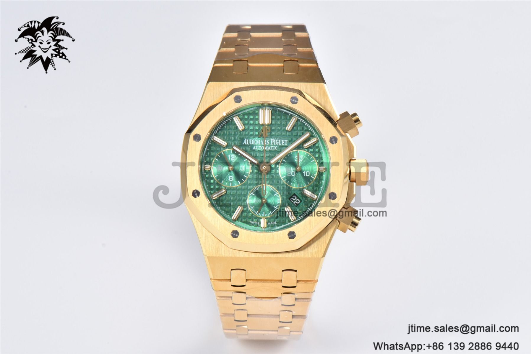 Royal Oak Chrono 26331 YG IPF 1:1 Best Edition Green Dial on YG Bracelet A7750 - Image 3