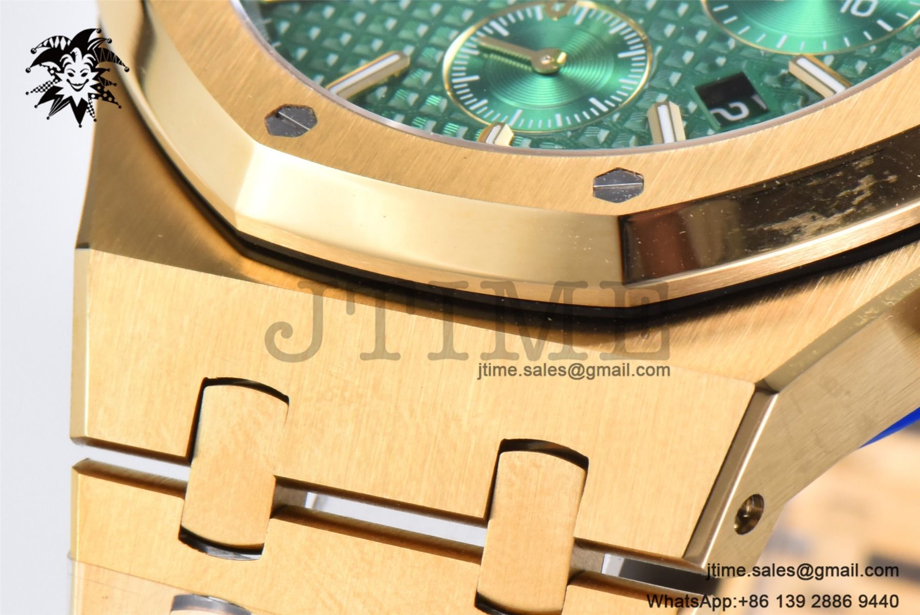 Royal Oak Chrono 26331 YG IPF 1:1 Best Edition Green Dial on YG Bracelet A7750 - Image 12