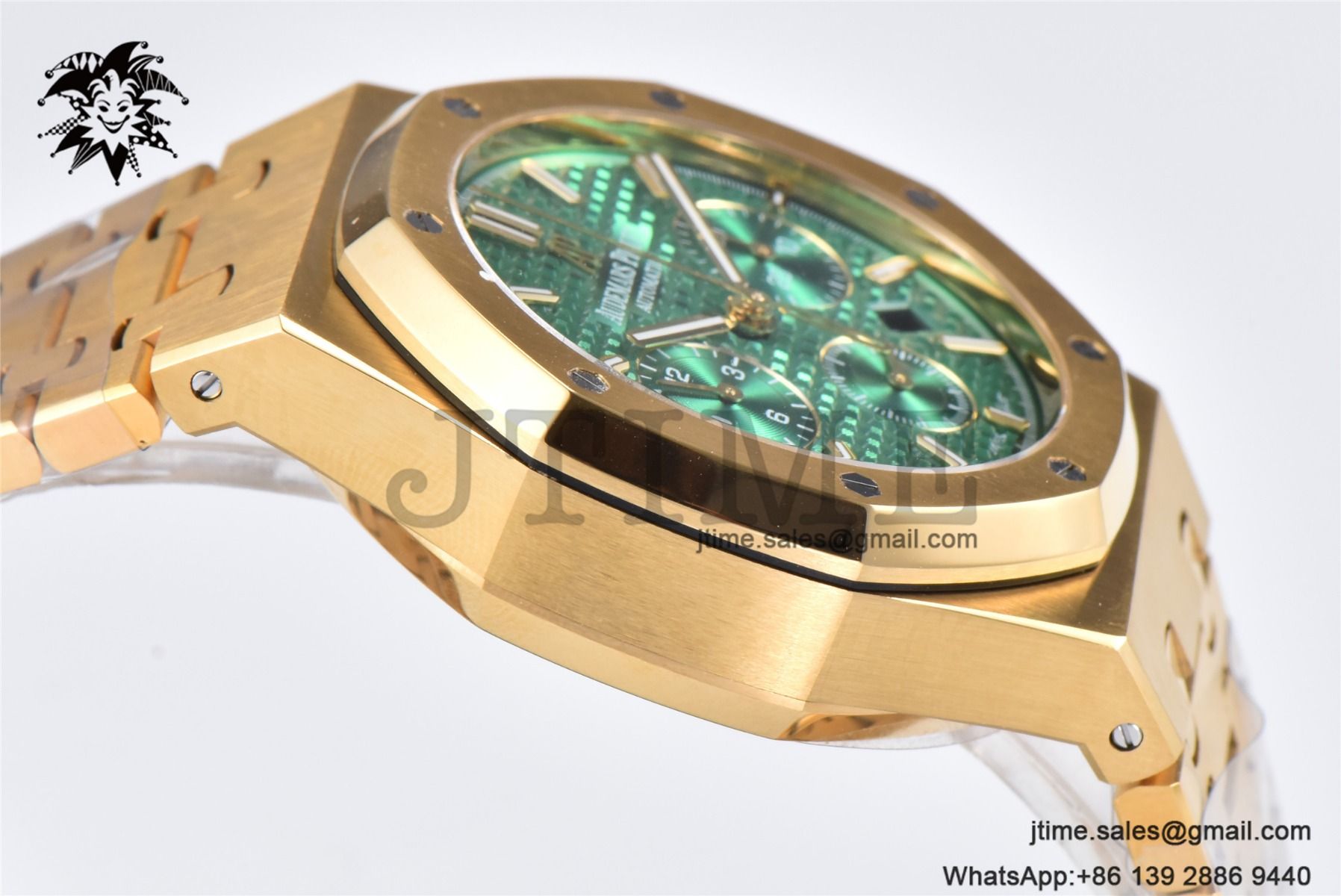 Royal Oak Chrono 26331 YG IPF 1:1 Best Edition Green Dial on YG Bracelet A7750 - Image 6