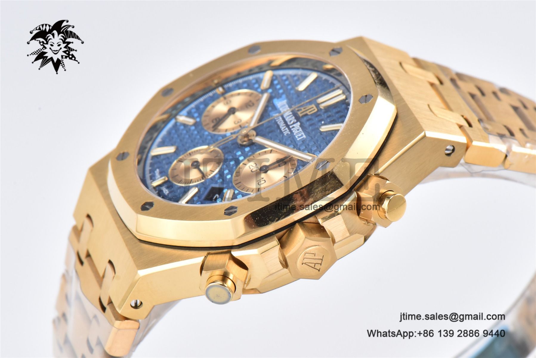 Royal Oak Chrono 26331 YG IPF 1:1 Best Edition Blue/YG Dial on YG Bracelet A7750 - Image 7