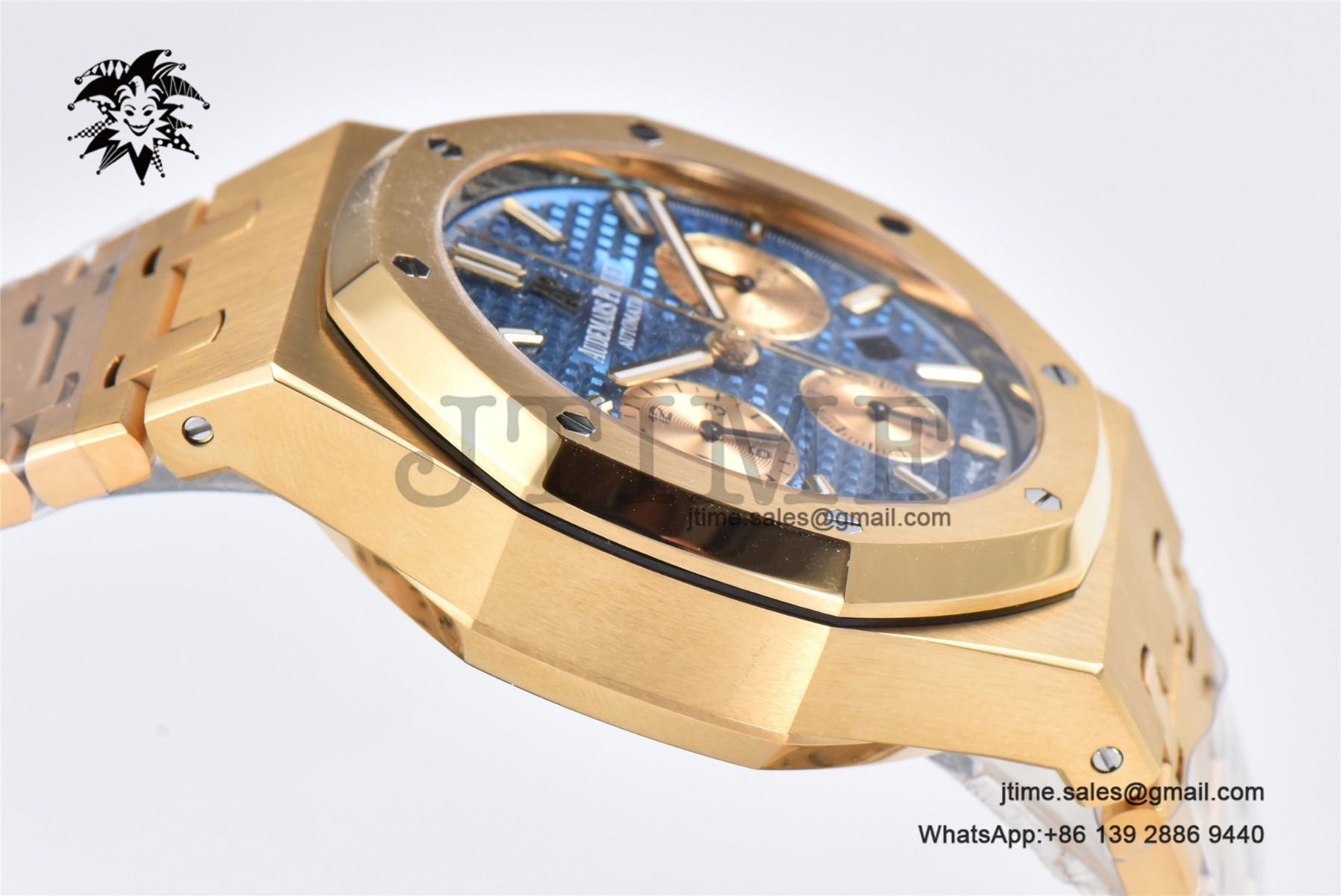 Royal Oak Chrono 26331 YG IPF 1:1 Best Edition Blue/YG Dial on YG Bracelet A7750 - Image 6