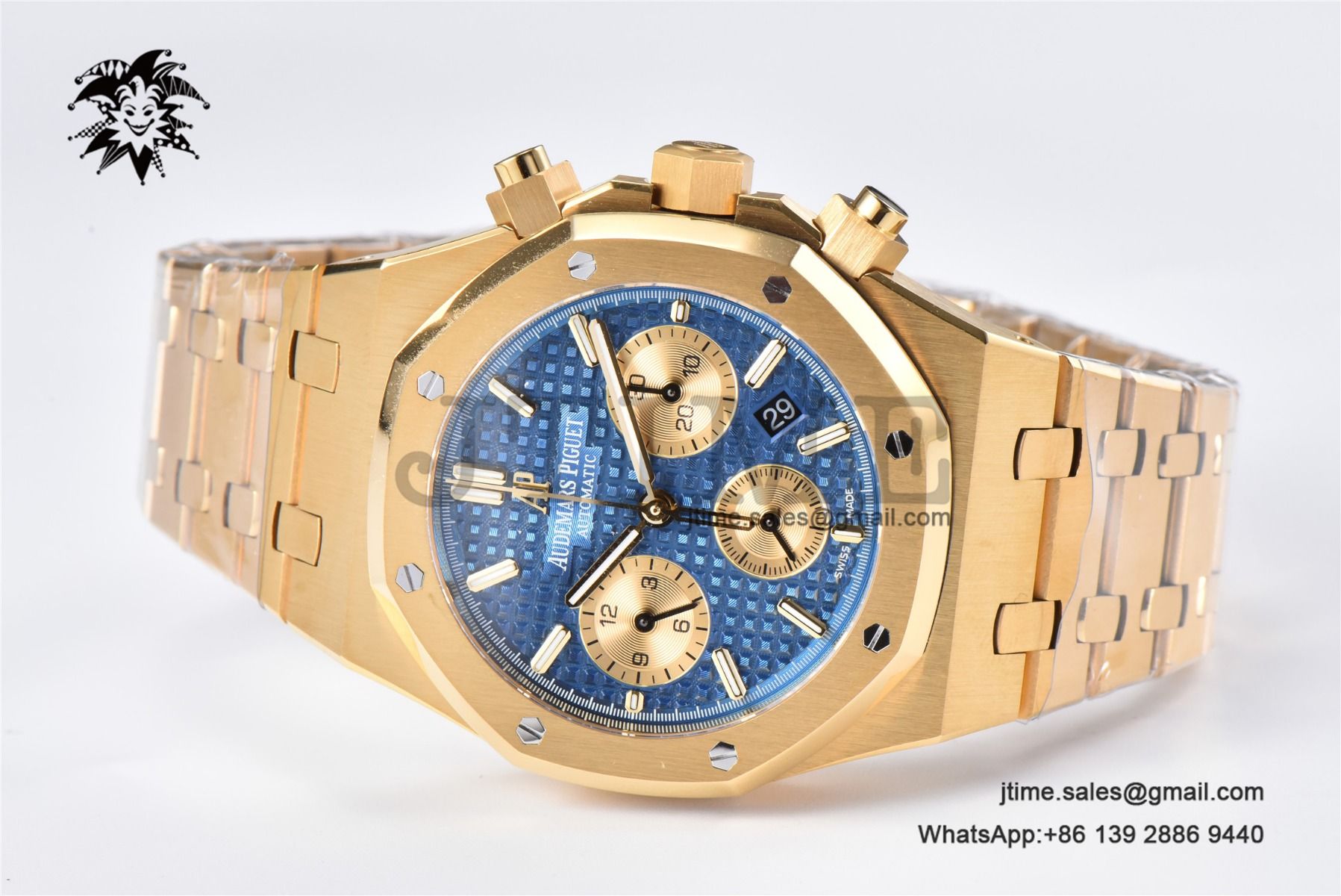 Royal Oak Chrono 26331 YG IPF 1:1 Best Edition Blue/YG Dial on YG Bracelet A7750 - Image 5