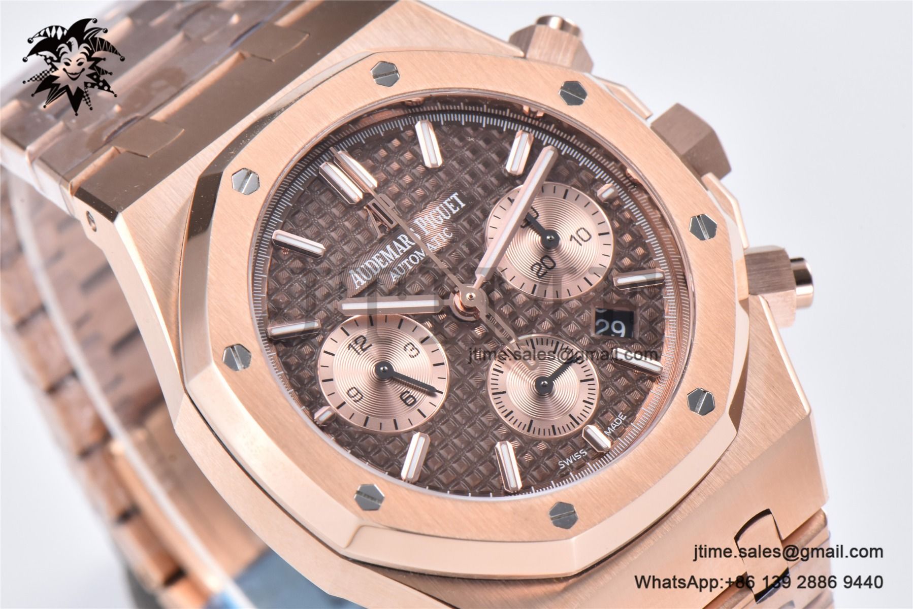 Royal Oak Chrono 26331 RG IPF 1:1 Best Edition Brown/RG Dial on RG Bracelet A7750 - Image 5