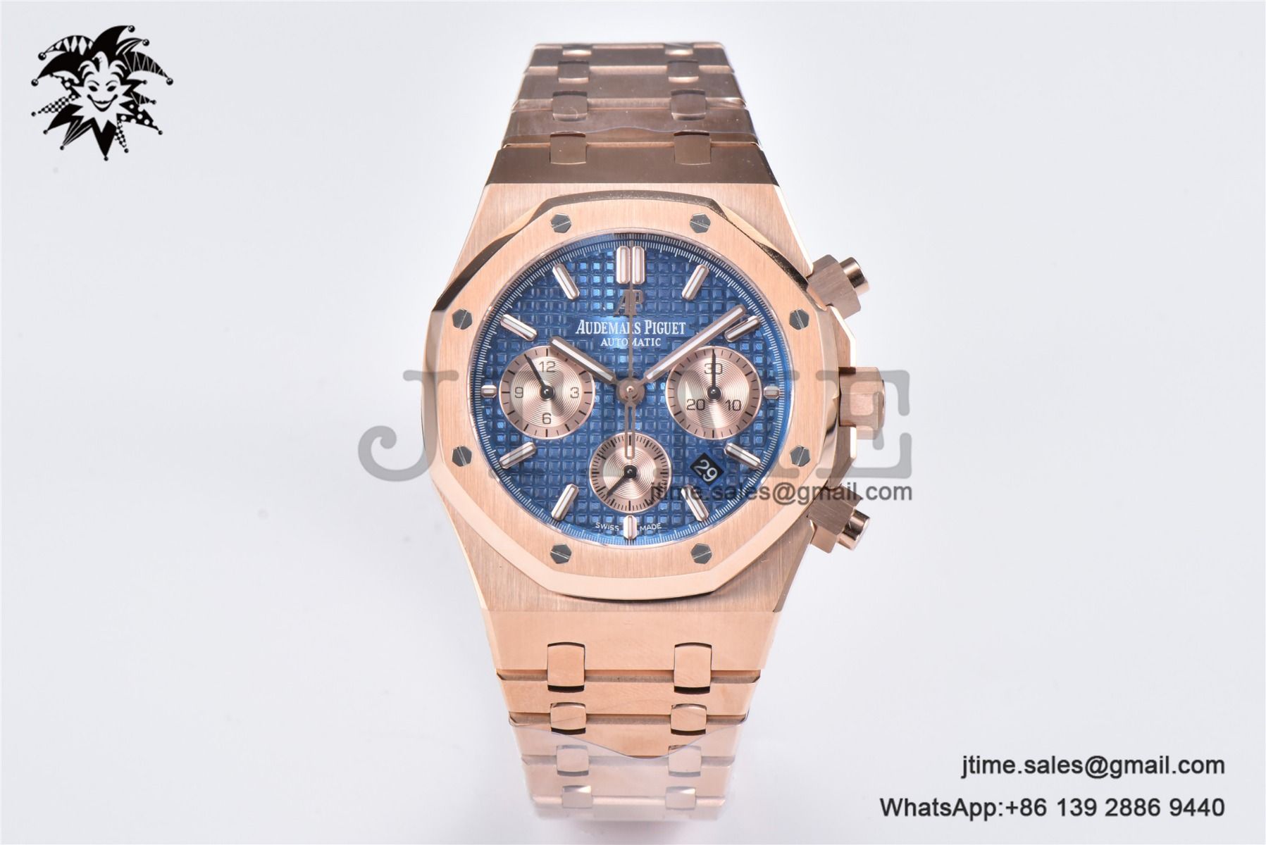 Royal Oak Chrono 26331 RG IPF 1:1 Best Edition Blue/RG Dial on RG Bracelet A7750 - Image 8
