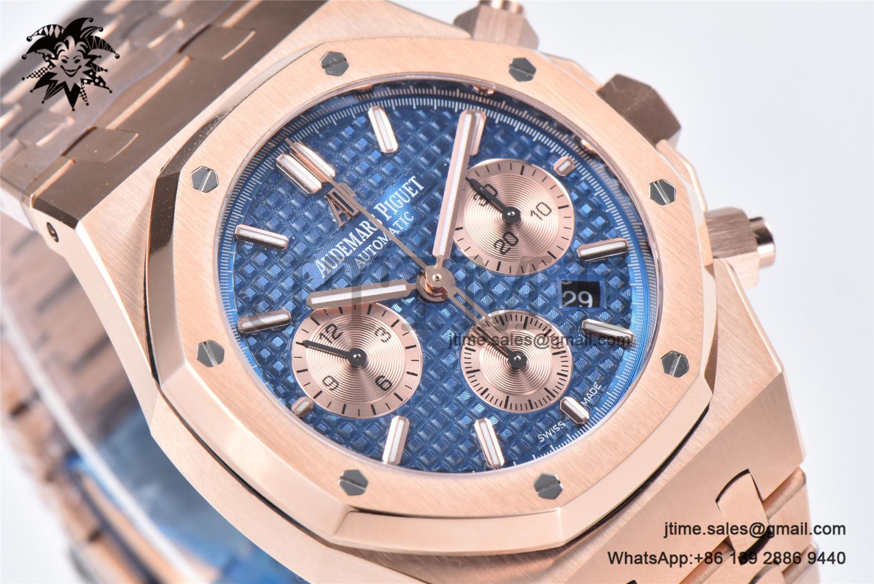 Royal Oak Chrono 26331 RG IPF 1:1 Best Edition Blue/RG Dial on RG Bracelet A7750 - Image 6