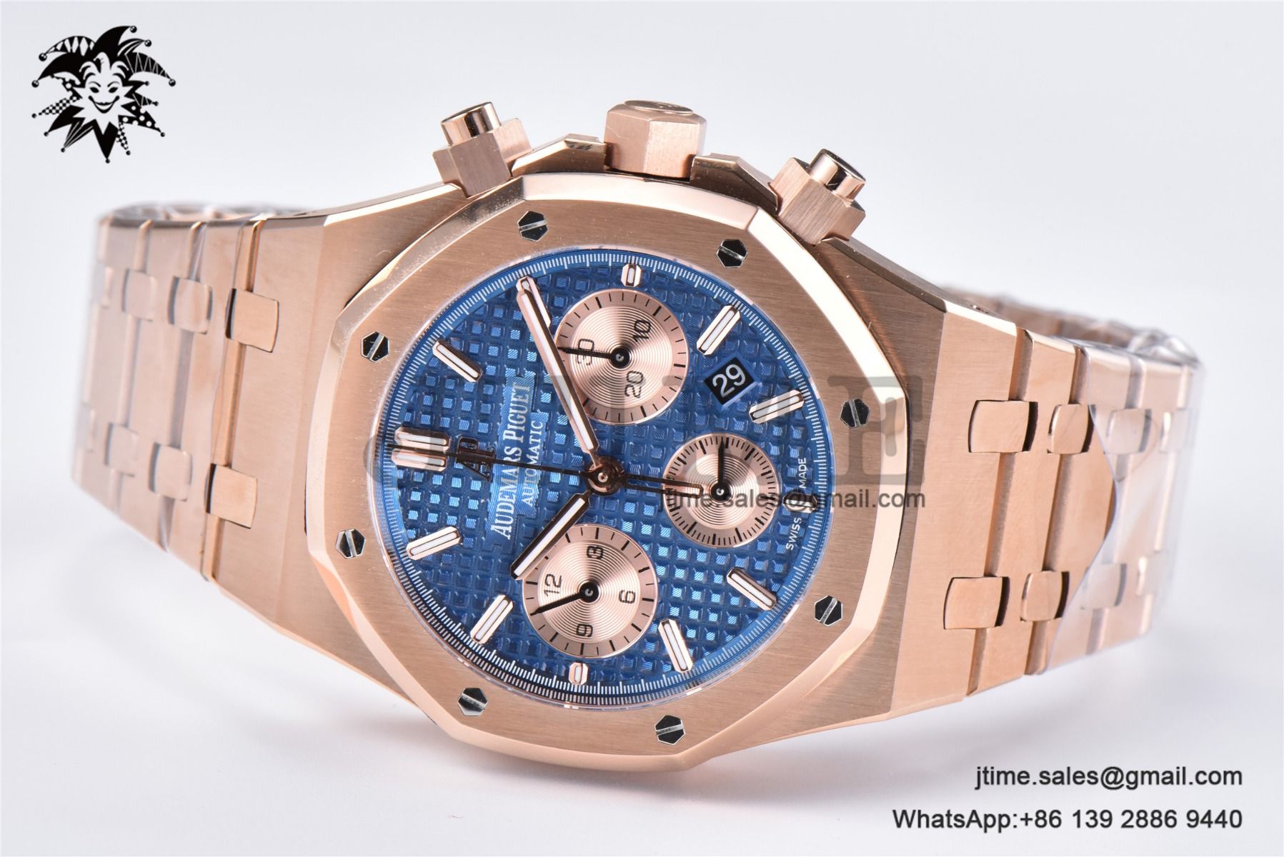 Royal Oak Chrono 26331 RG IPF 1:1 Best Edition Blue/RG Dial on RG Bracelet A7750 - Image 4