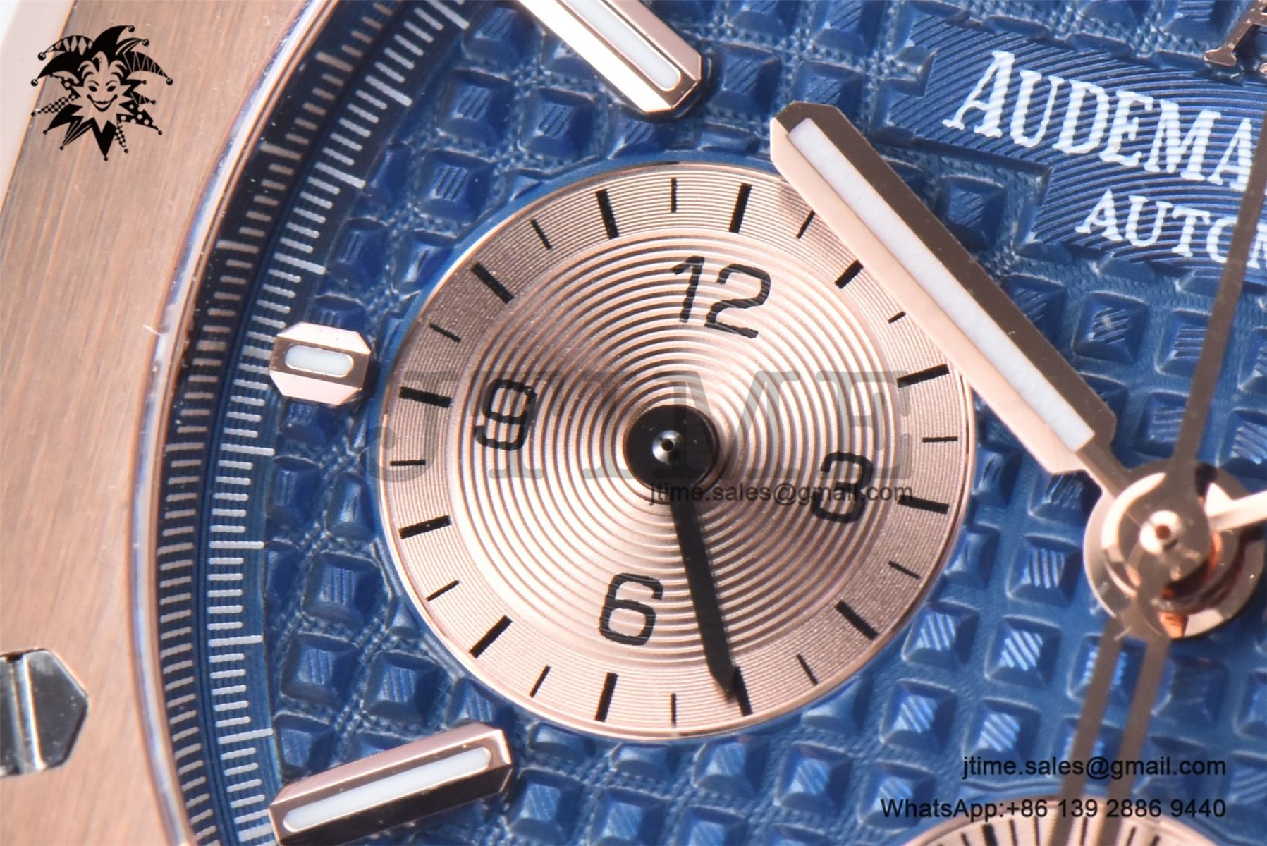 Royal Oak Chrono 26331 RG IPF 1:1 Best Edition Blue/RG Dial on Blue Leather Strap A7750 - Image 16