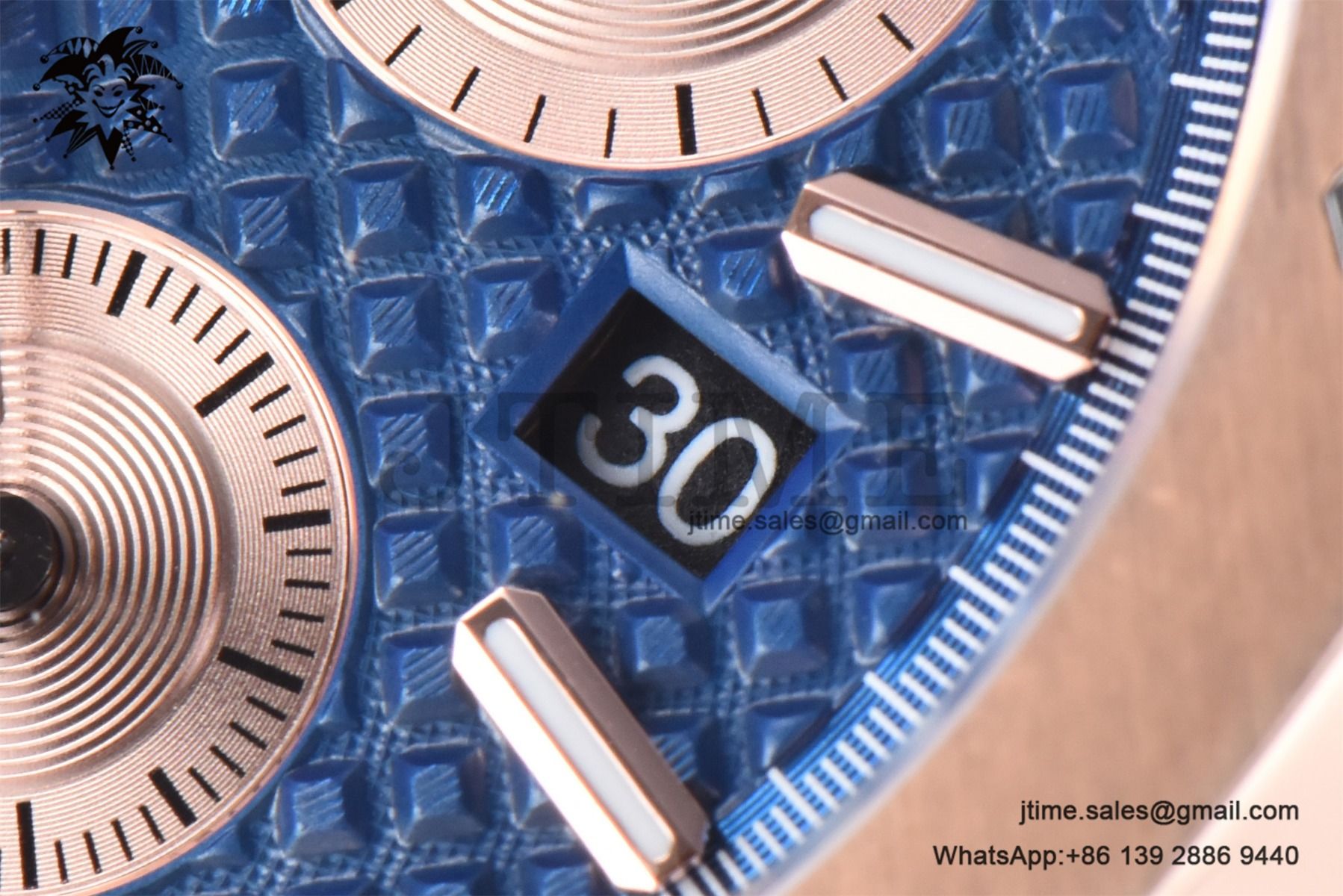 Royal Oak Chrono 26331 RG IPF 1:1 Best Edition Blue/RG Dial on Blue Leather Strap A7750 - Image 14