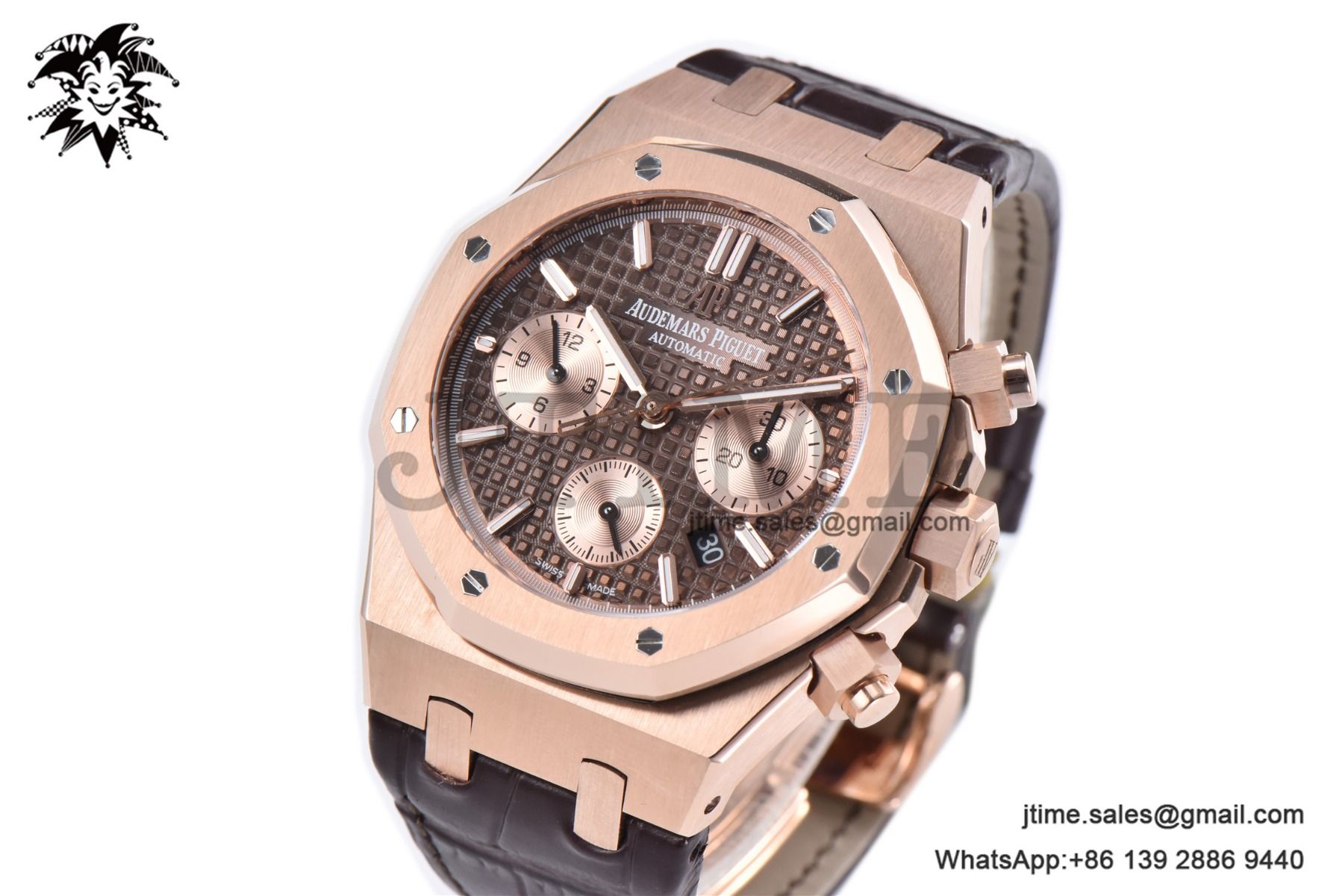 Royal Oak Chrono 26331 RG IPF 1:1 Best Edition Brown/RG Dial on Brown Leather Strap A7750