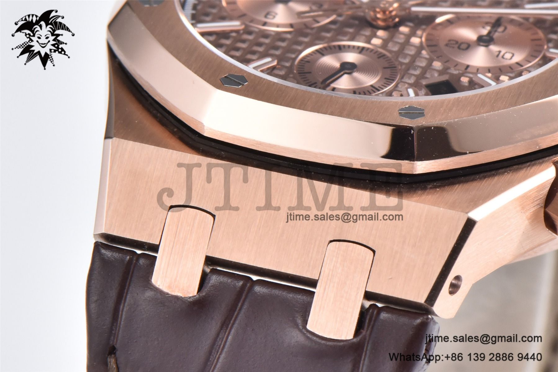 Royal Oak Chrono 26331 RG IPF 1:1 Best Edition Brown/RG Dial on Brown Leather Strap A7750 - Image 13