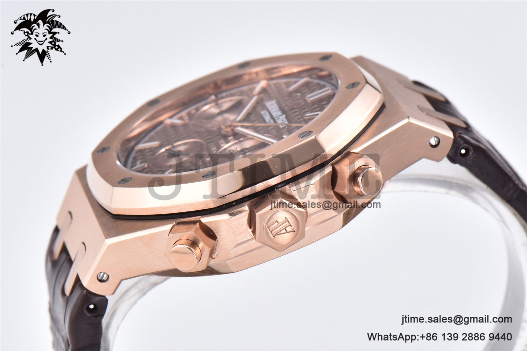 Royal Oak Chrono 26331 RG IPF 1:1 Best Edition Brown/RG Dial on Brown Leather Strap A7750 - Image 7