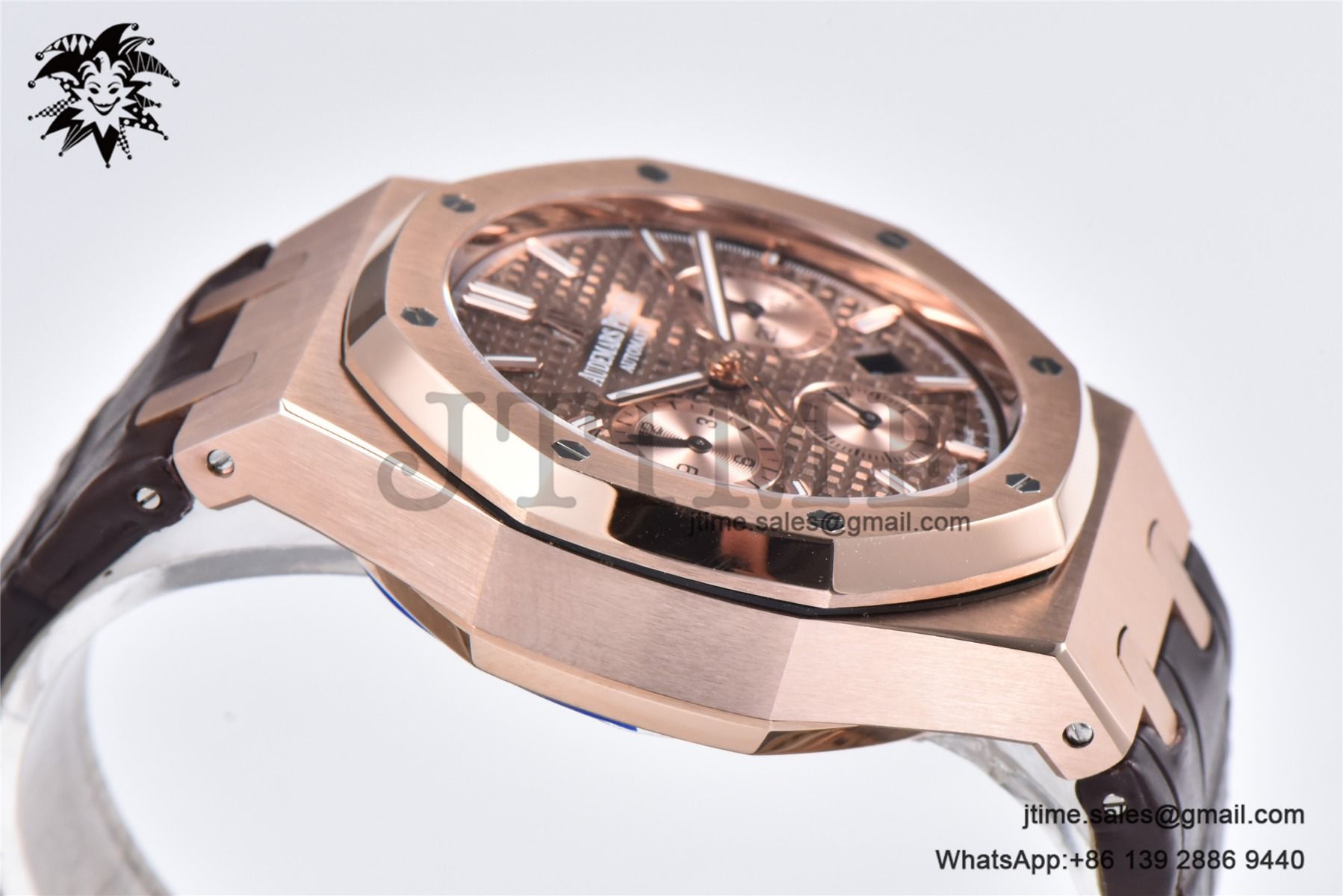 Royal Oak Chrono 26331 RG IPF 1:1 Best Edition Brown/RG Dial on Brown Leather Strap A7750 - Image 8