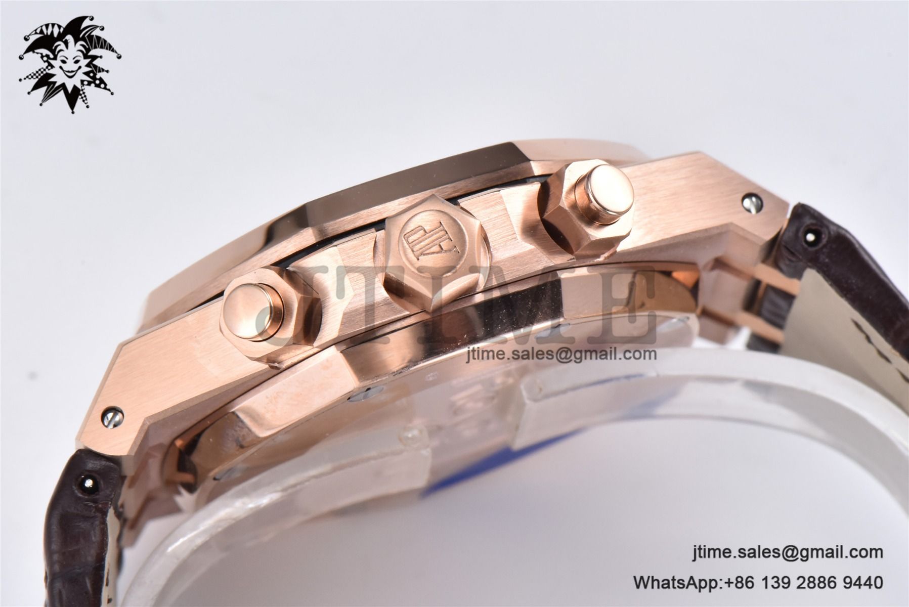 Royal Oak Chrono 26331 RG IPF 1:1 Best Edition Brown/RG Dial on Brown Leather Strap A7750 - Image 14
