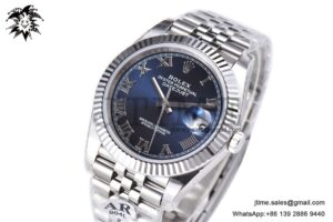 DateJust 41mm 126334 904 SS ARF 1:1 Best Edition Blue Dial Roman Markers on Jubilee Bracelet VR3235