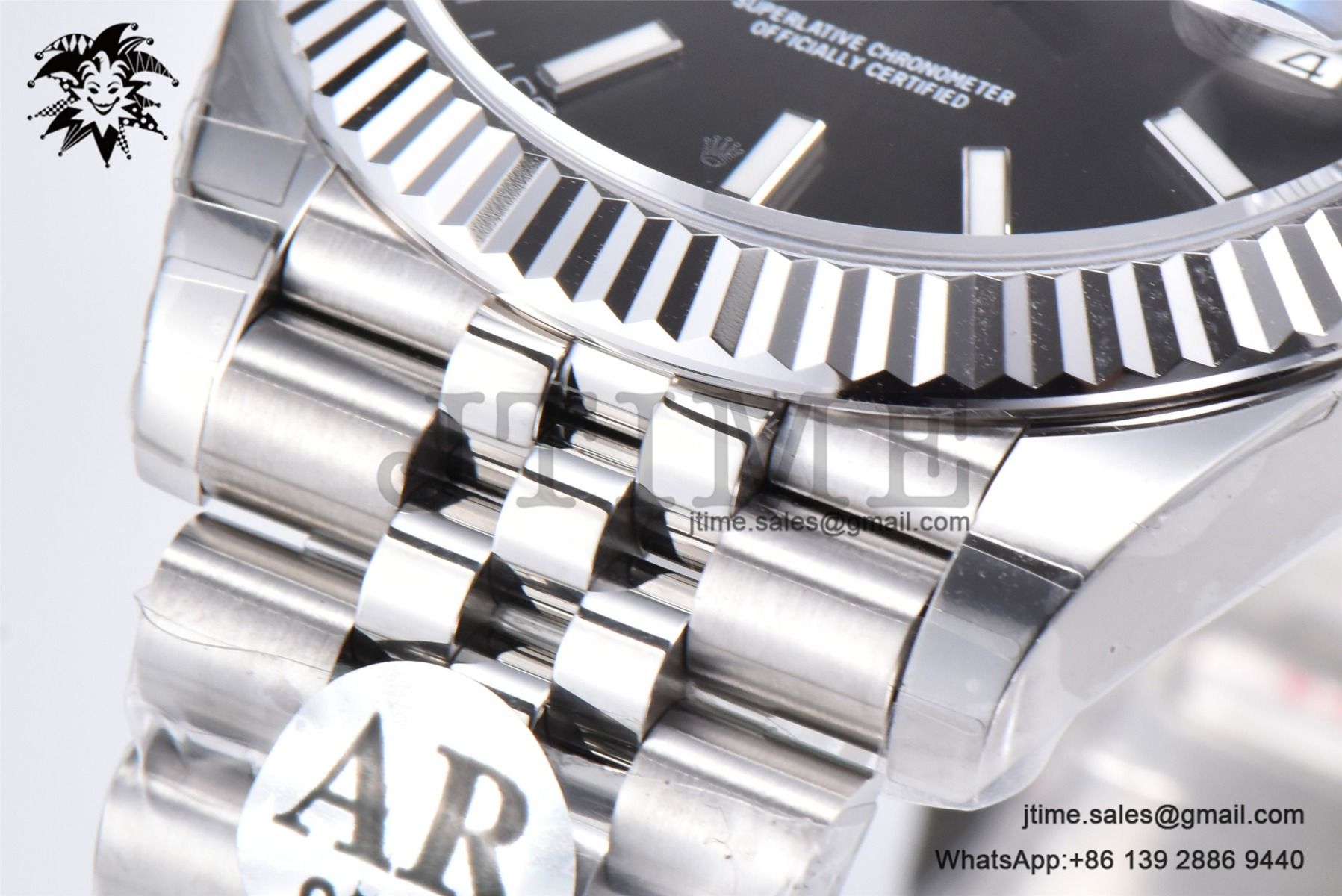 DateJust 41mm 126334 904 SS ARF 1:1 Best Edition Gray Dial Sticks Markers on Jubilee Bracelet VR3235 - Image 12